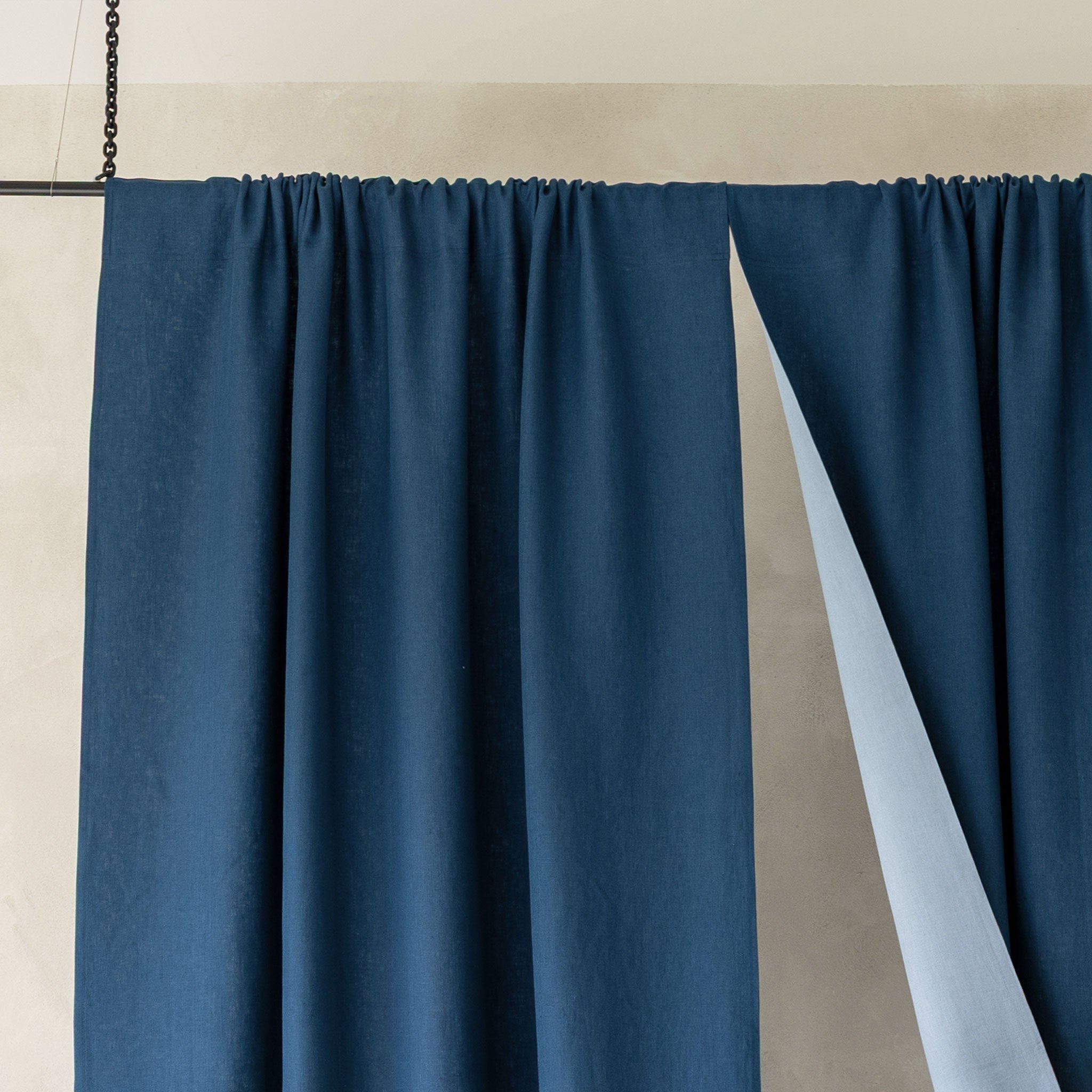 Double-Sided Linen Room Divider Curtain