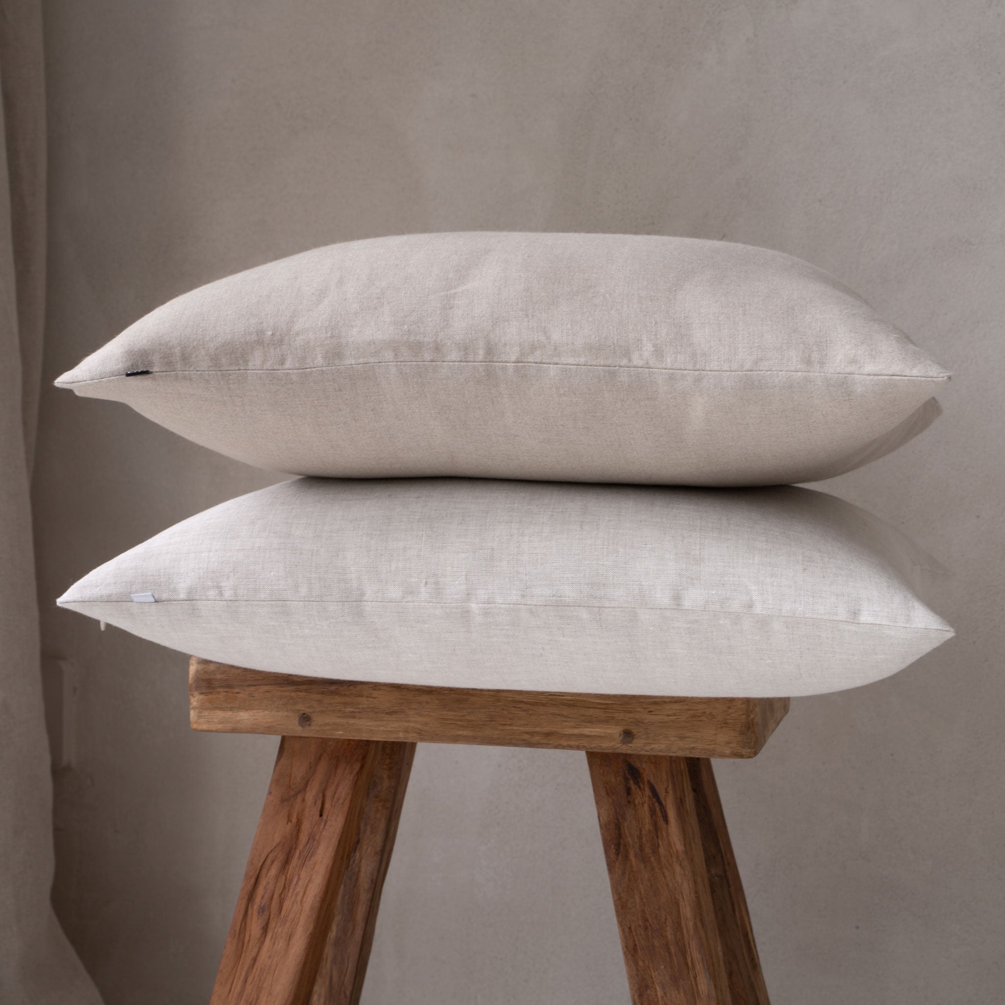 Natural linen pillow cover