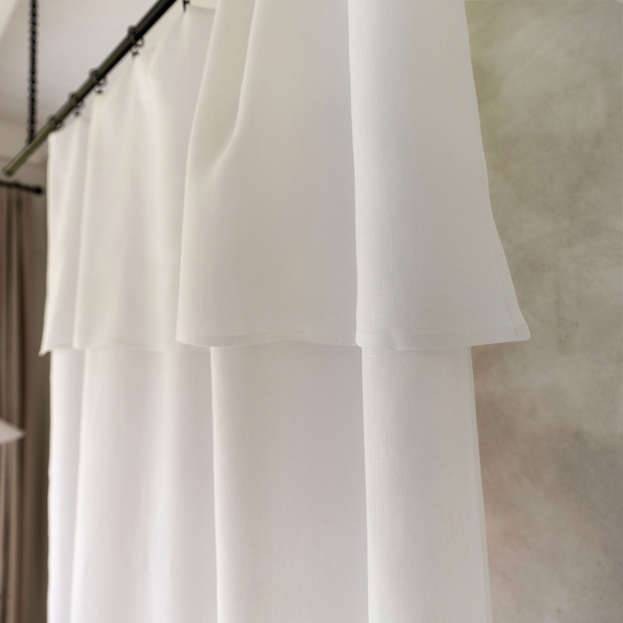 Linen drop cloth curtains