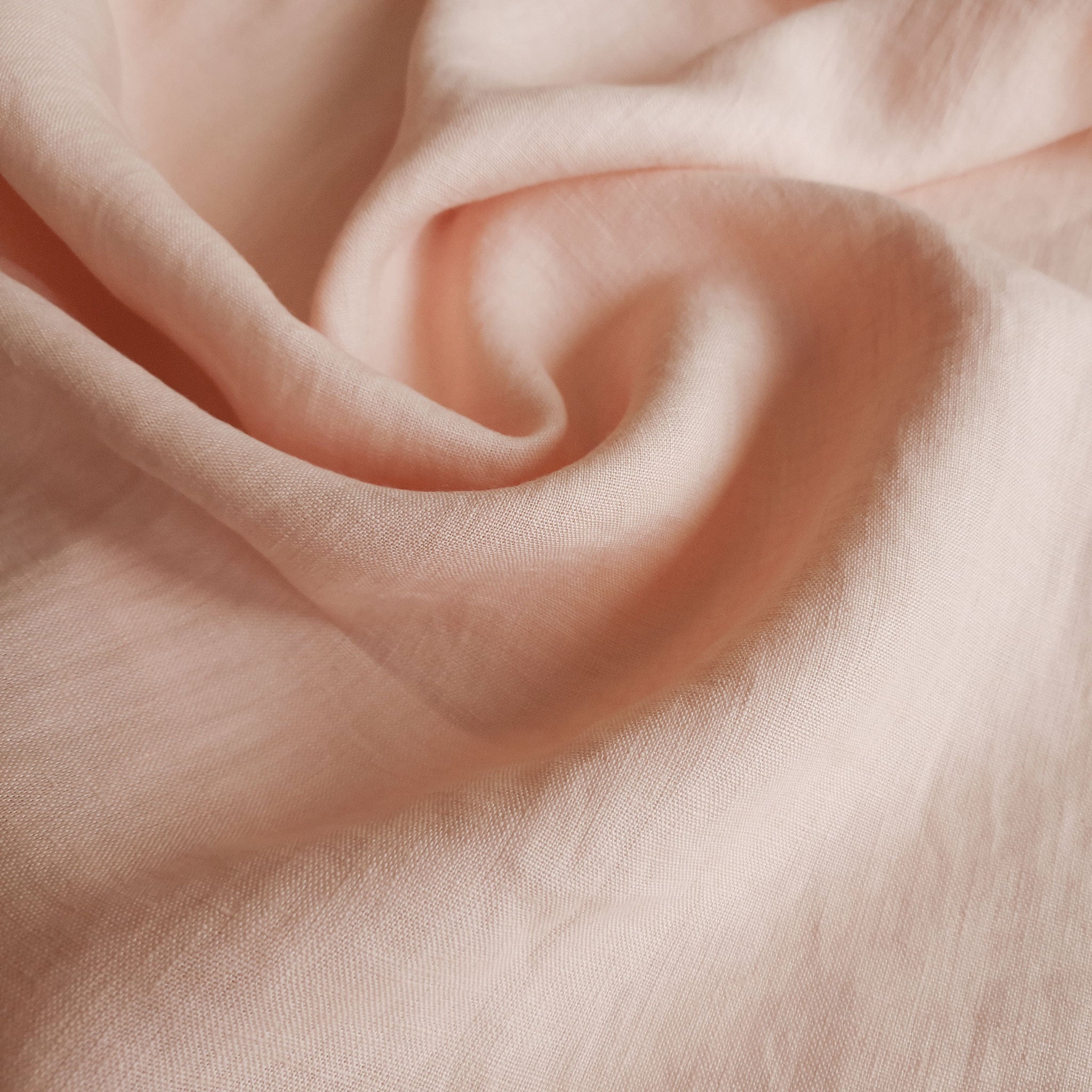 Linen fabric Pale peach