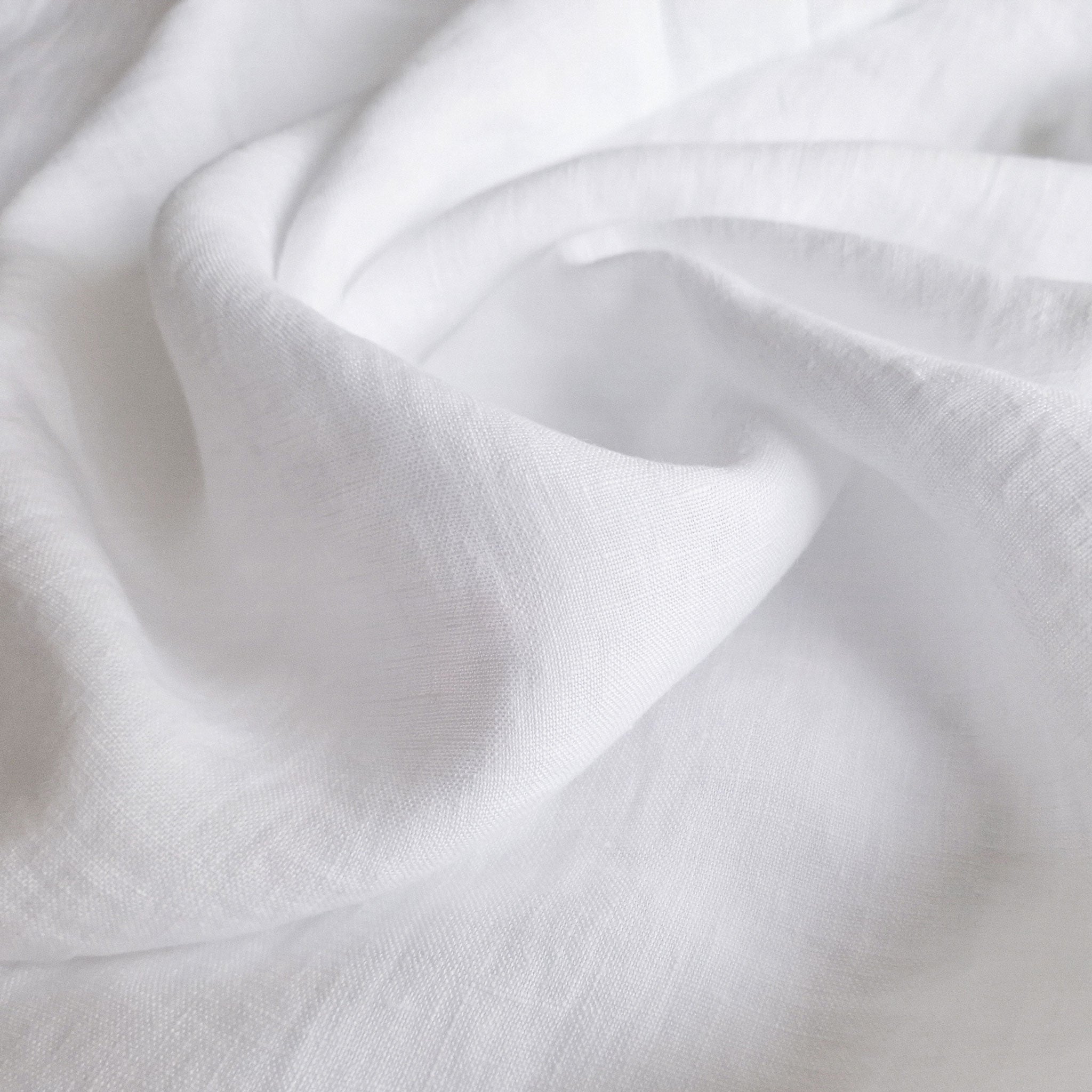 Linen fabric White