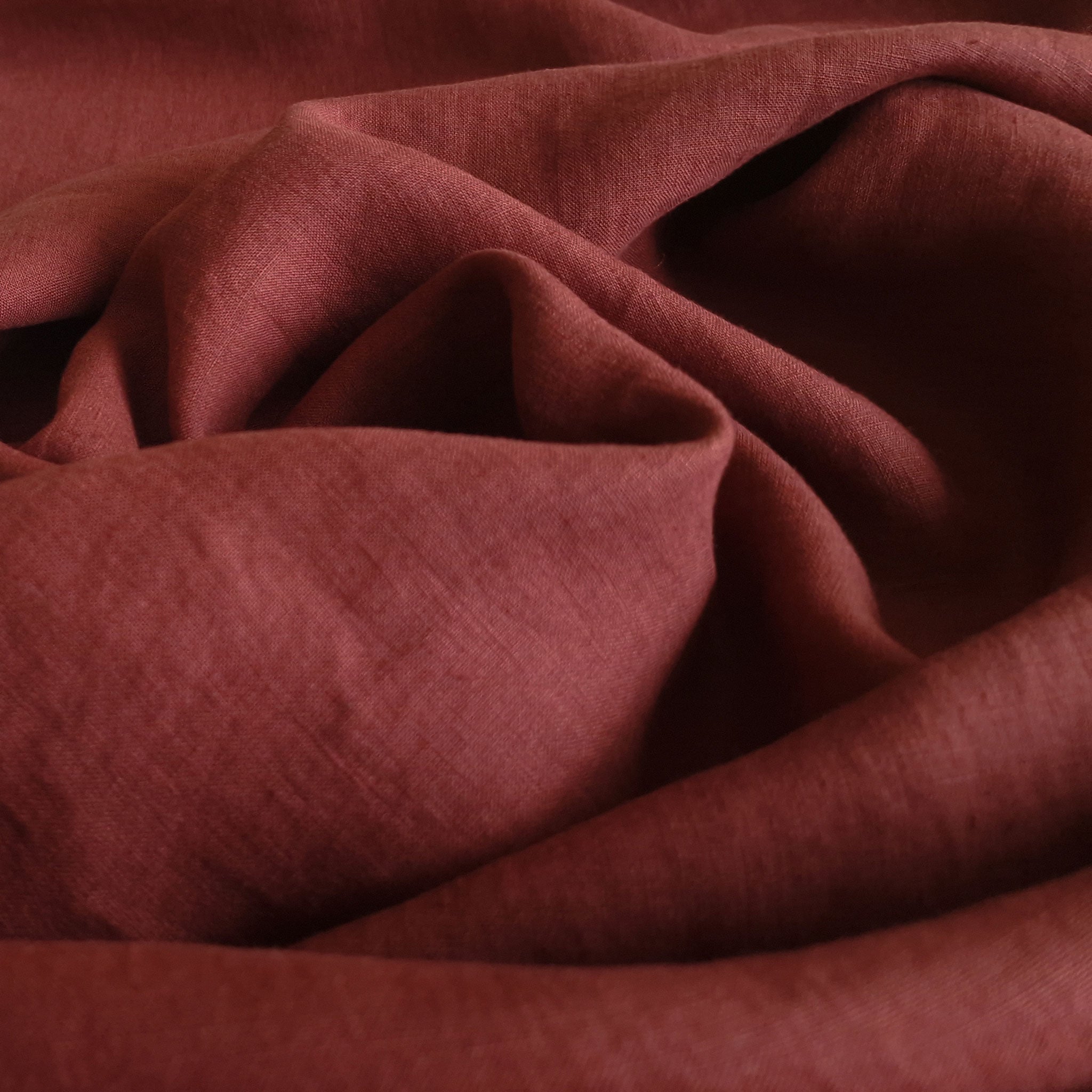 Linen fabric Wine