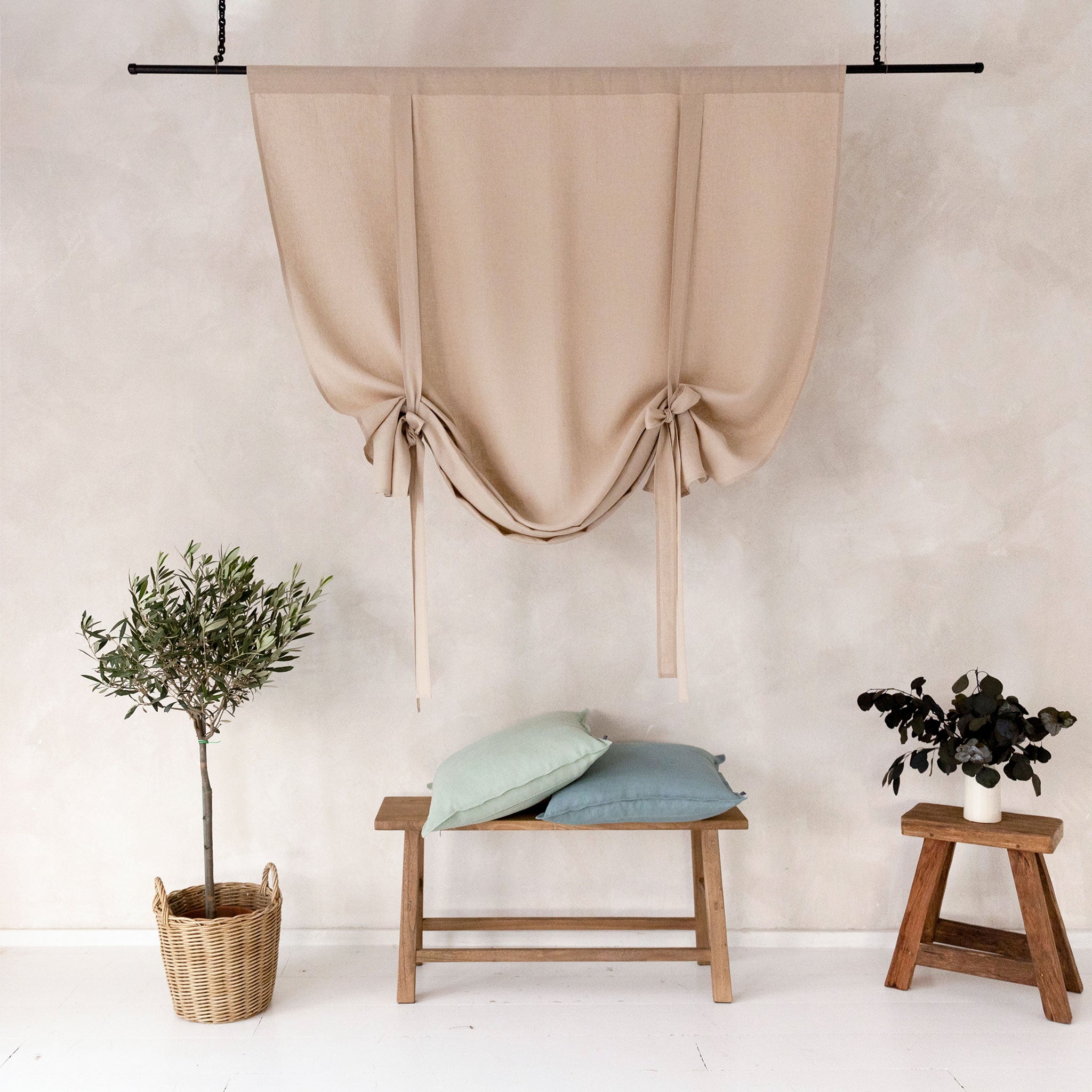 Linen pillow cover Ice mint