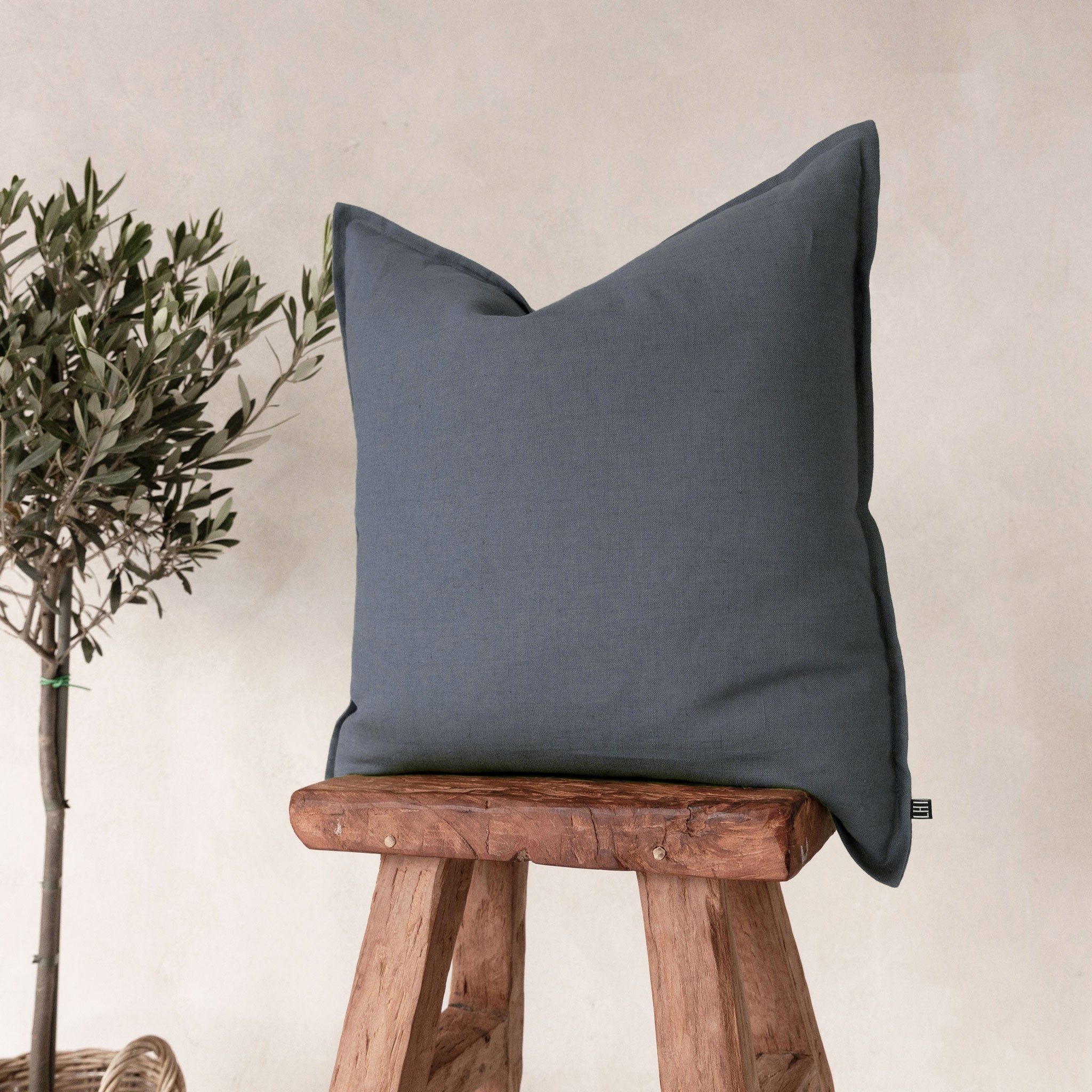 Linen pillow cover Charcoal