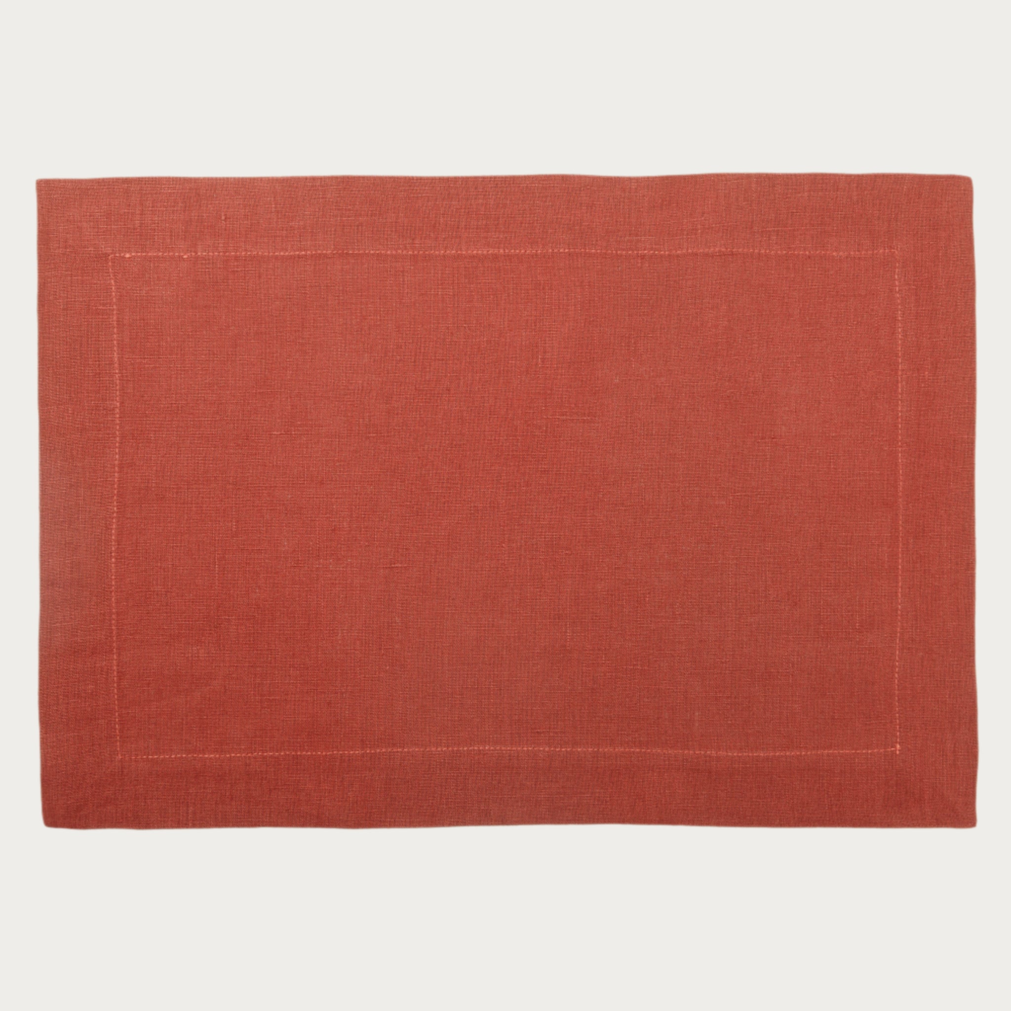 Linen placemat Burnt orange