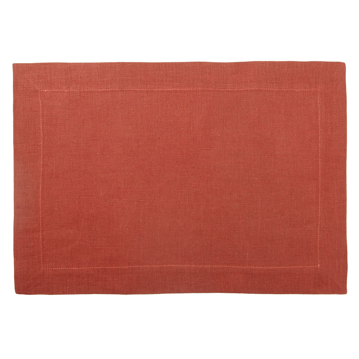 Linen placemat Burnt orange