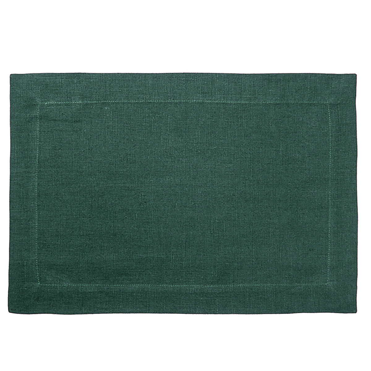 Linen placemat Forest green