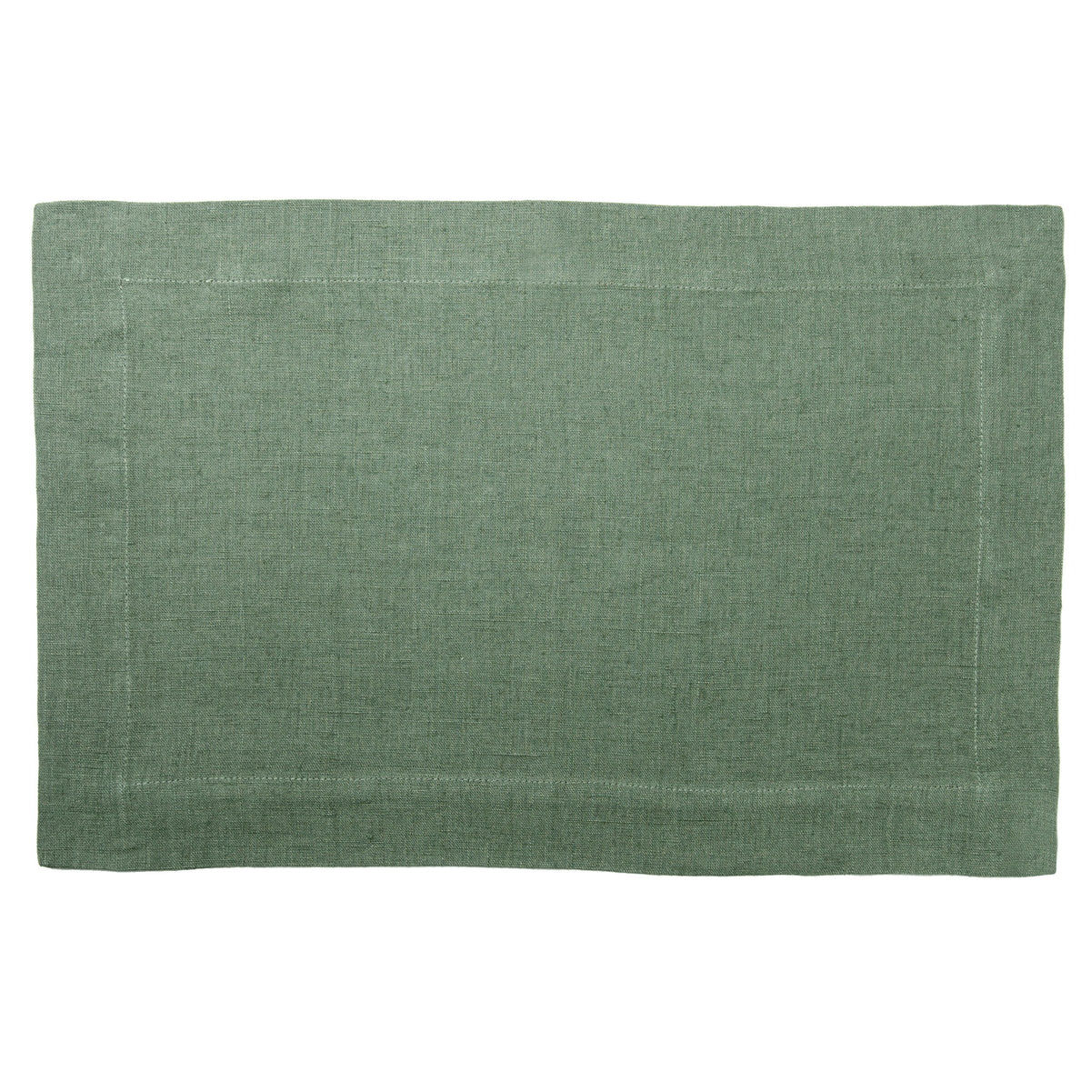 Linen placemat Moss green
