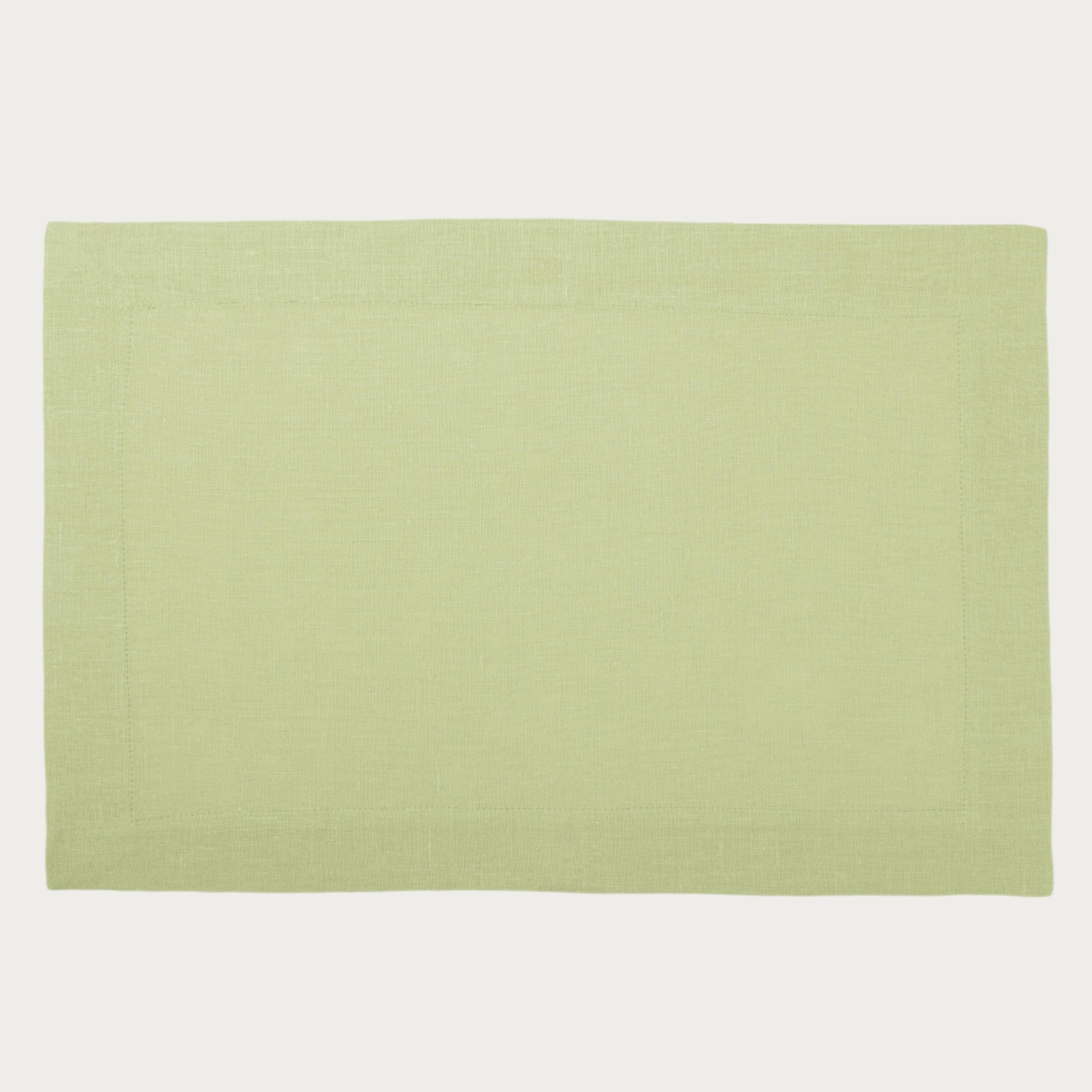 Linen placemat Pale olive