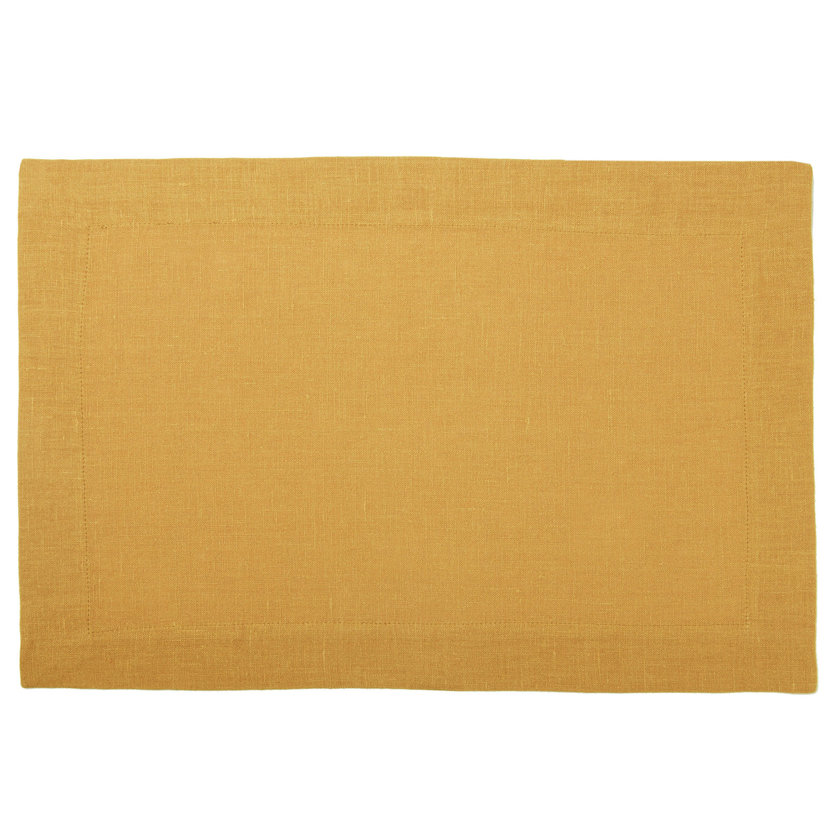 Linen placemat Yellow ochre