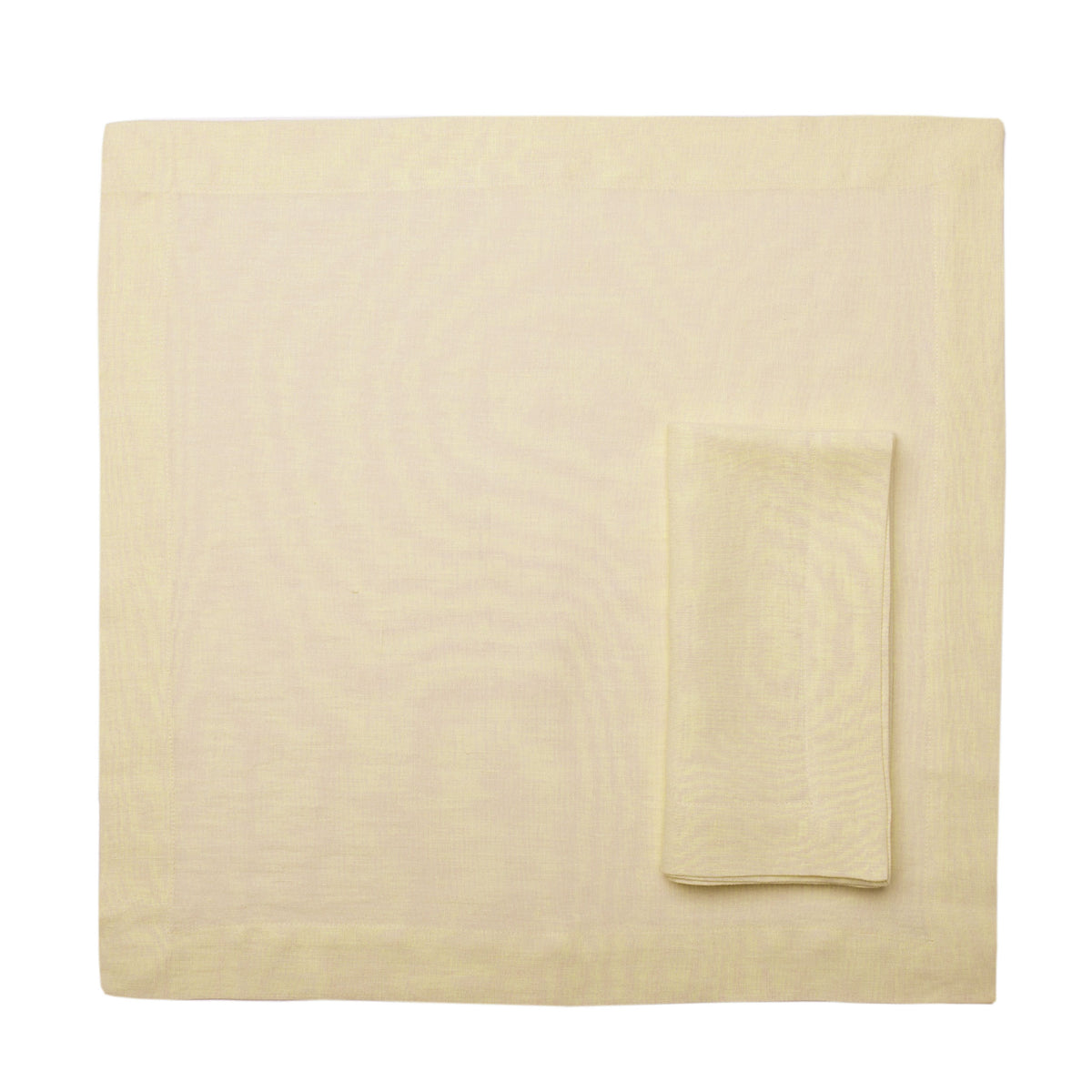 Linen table napkin Butter yellow