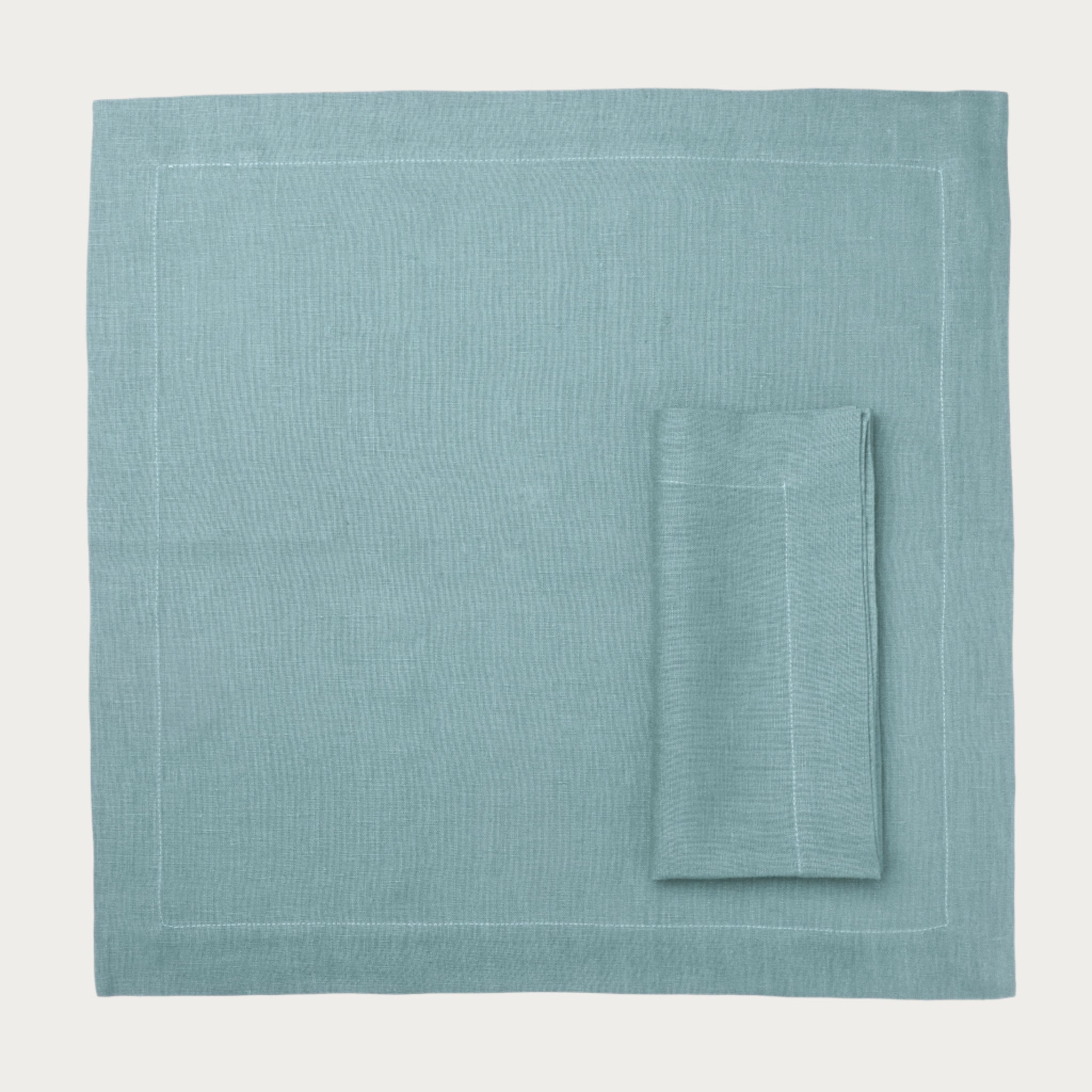 Linen table napkin Ice mint