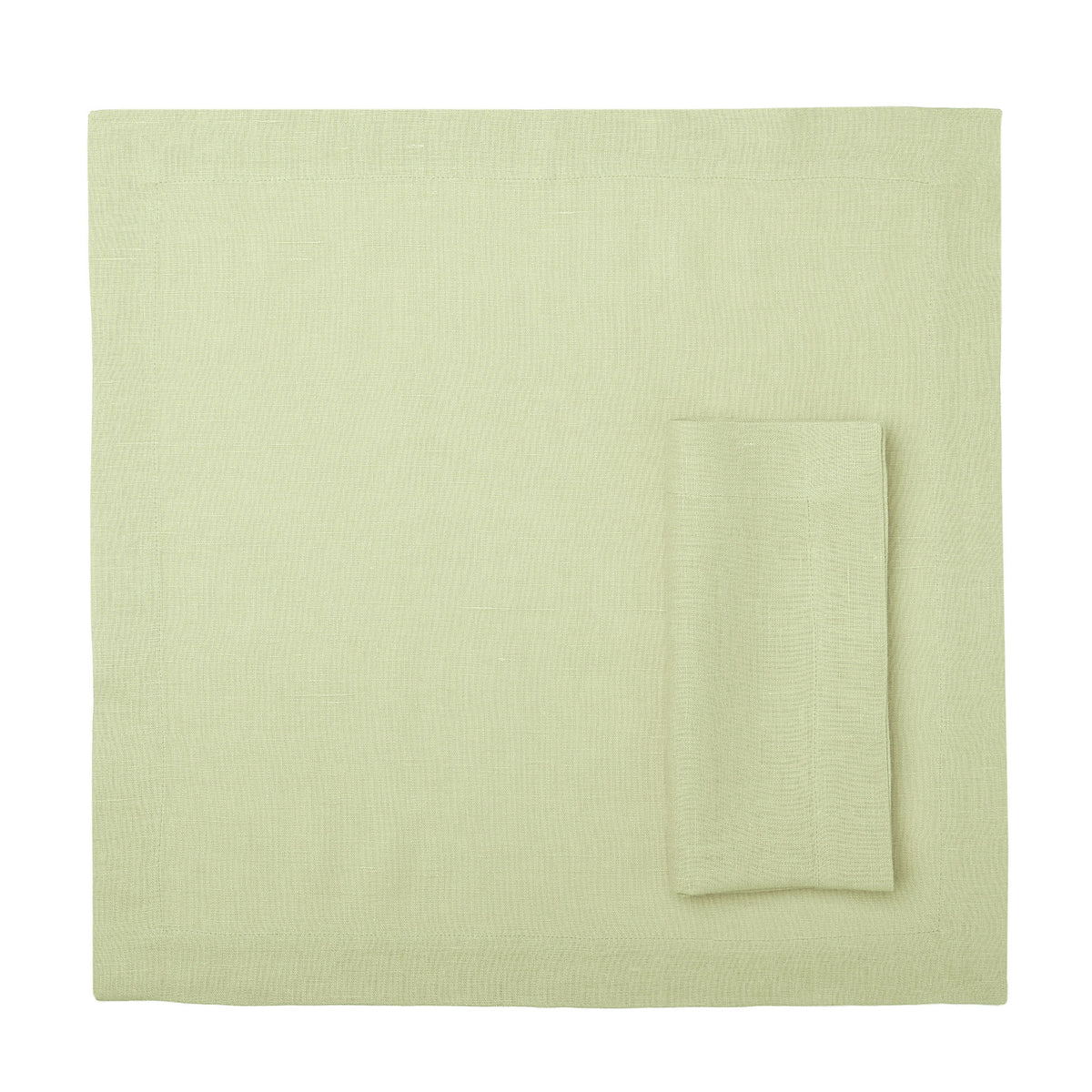 Linen table napkin Pale olive