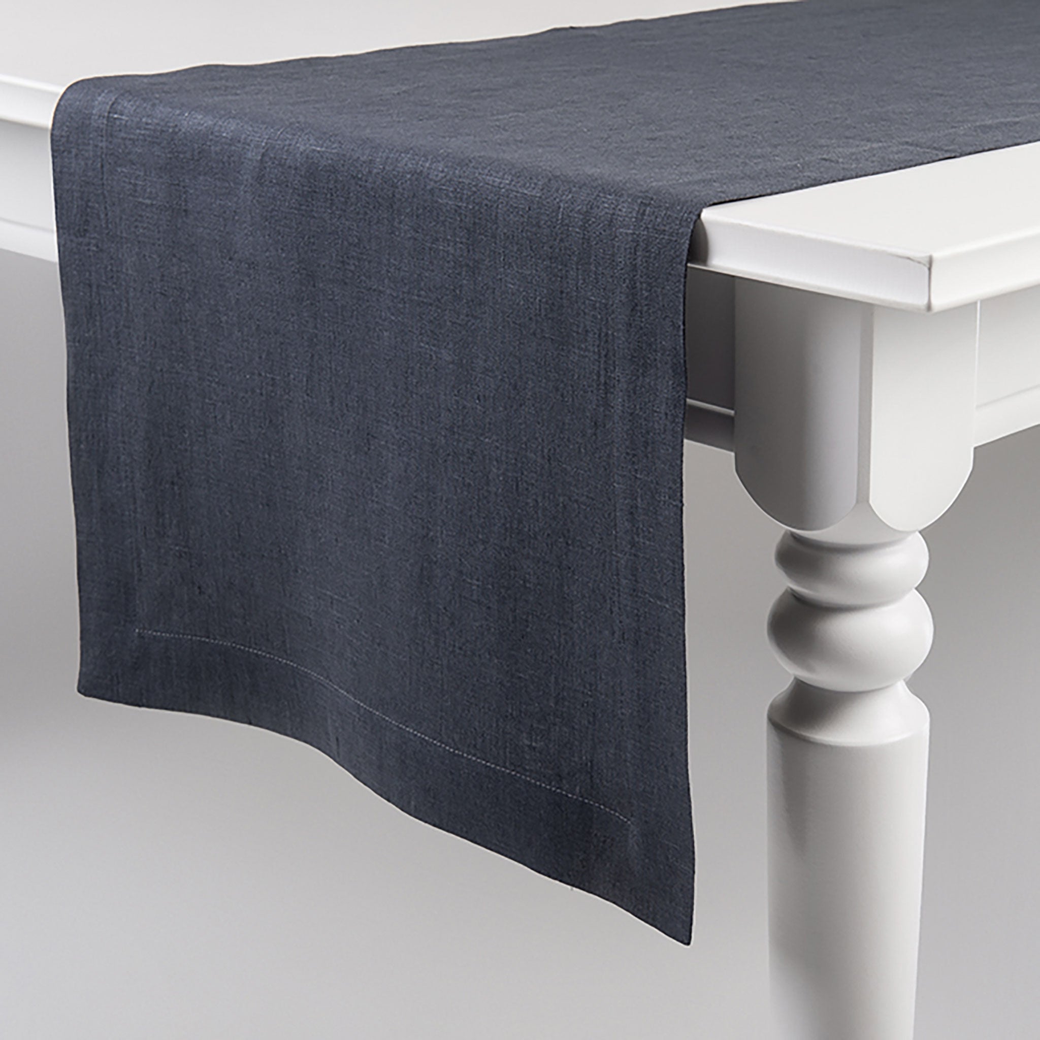Linen table runner Charcoal