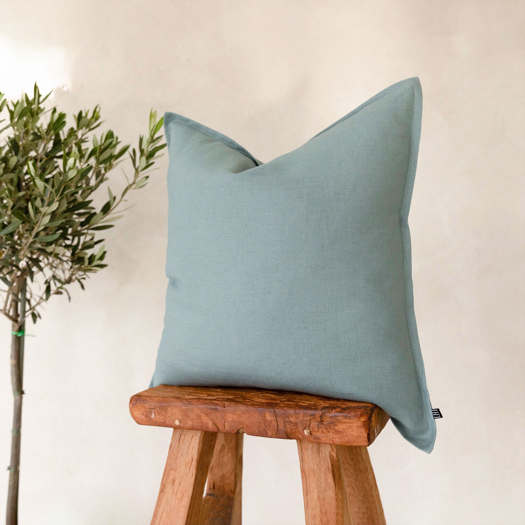 Linen pillow cover Ice mint
