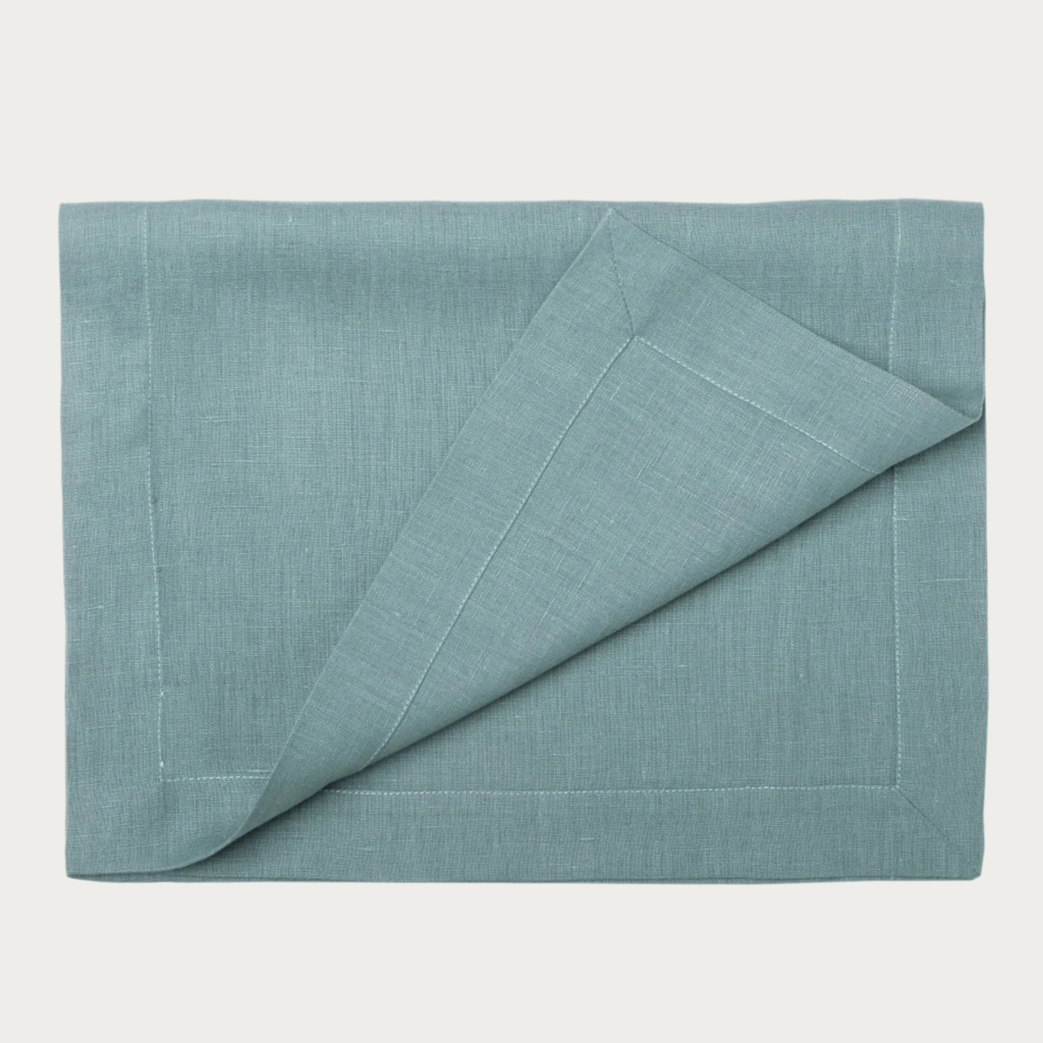 Linen table runner Ice mint