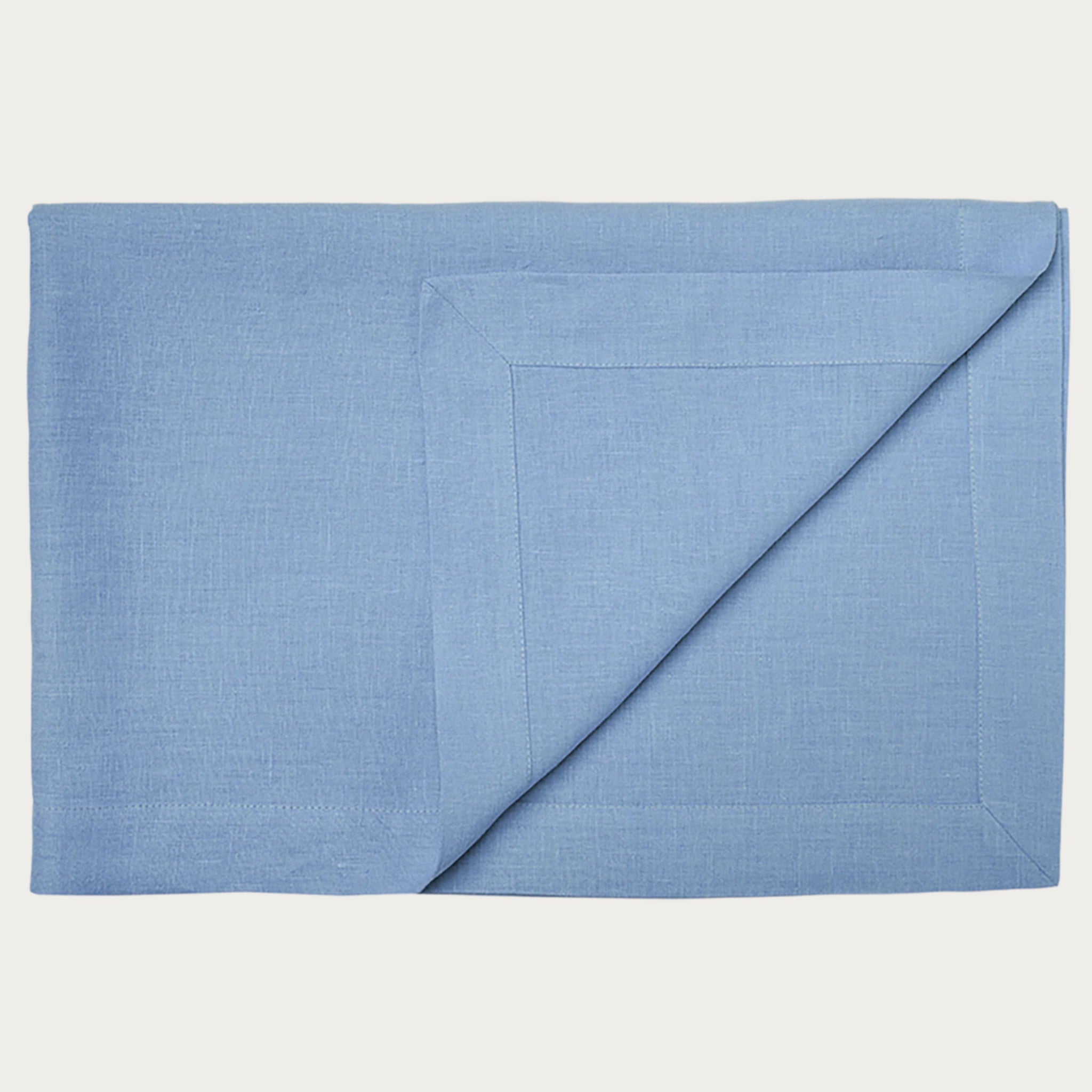 Linen tablecloth Blue mist
