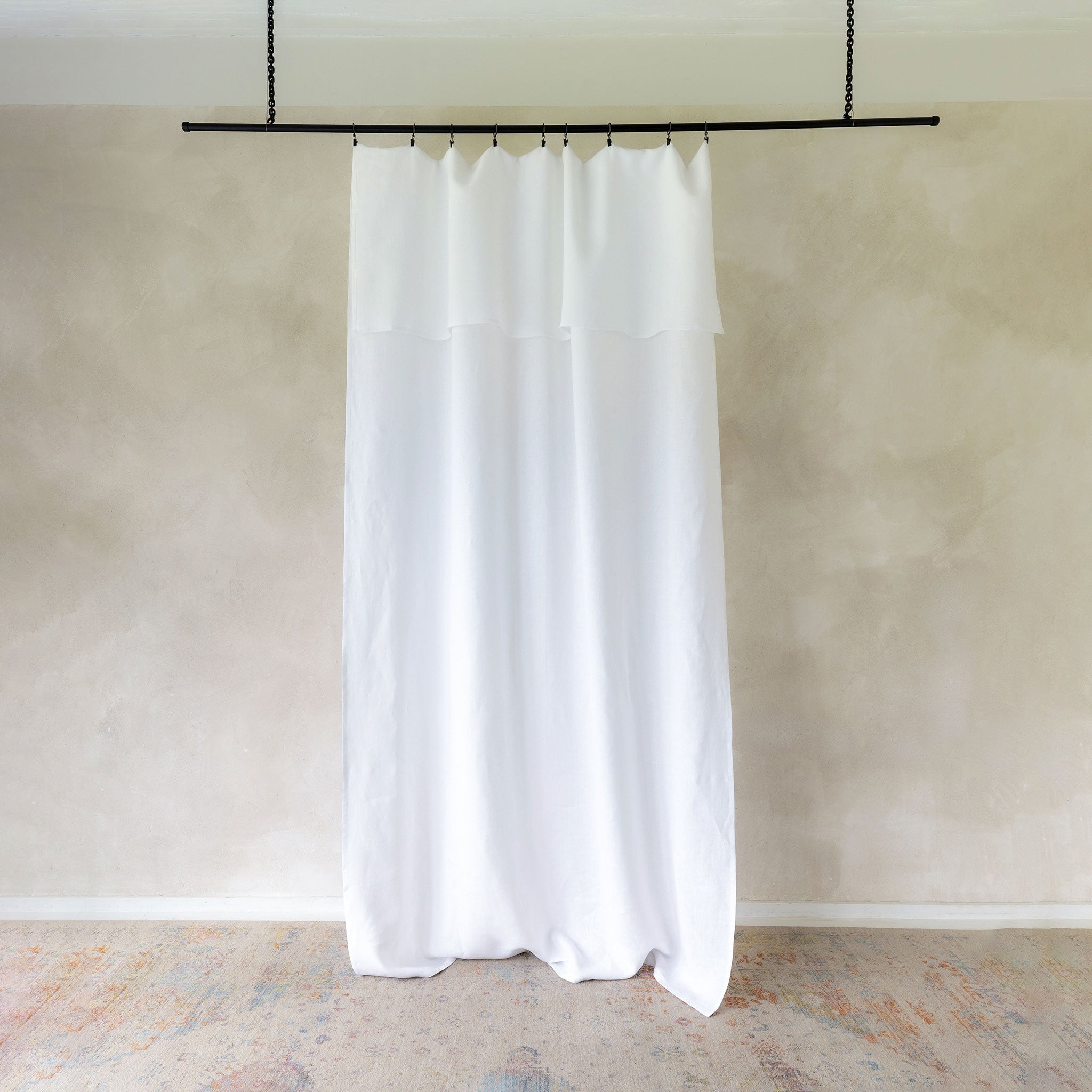 Linen drop cloth curtains