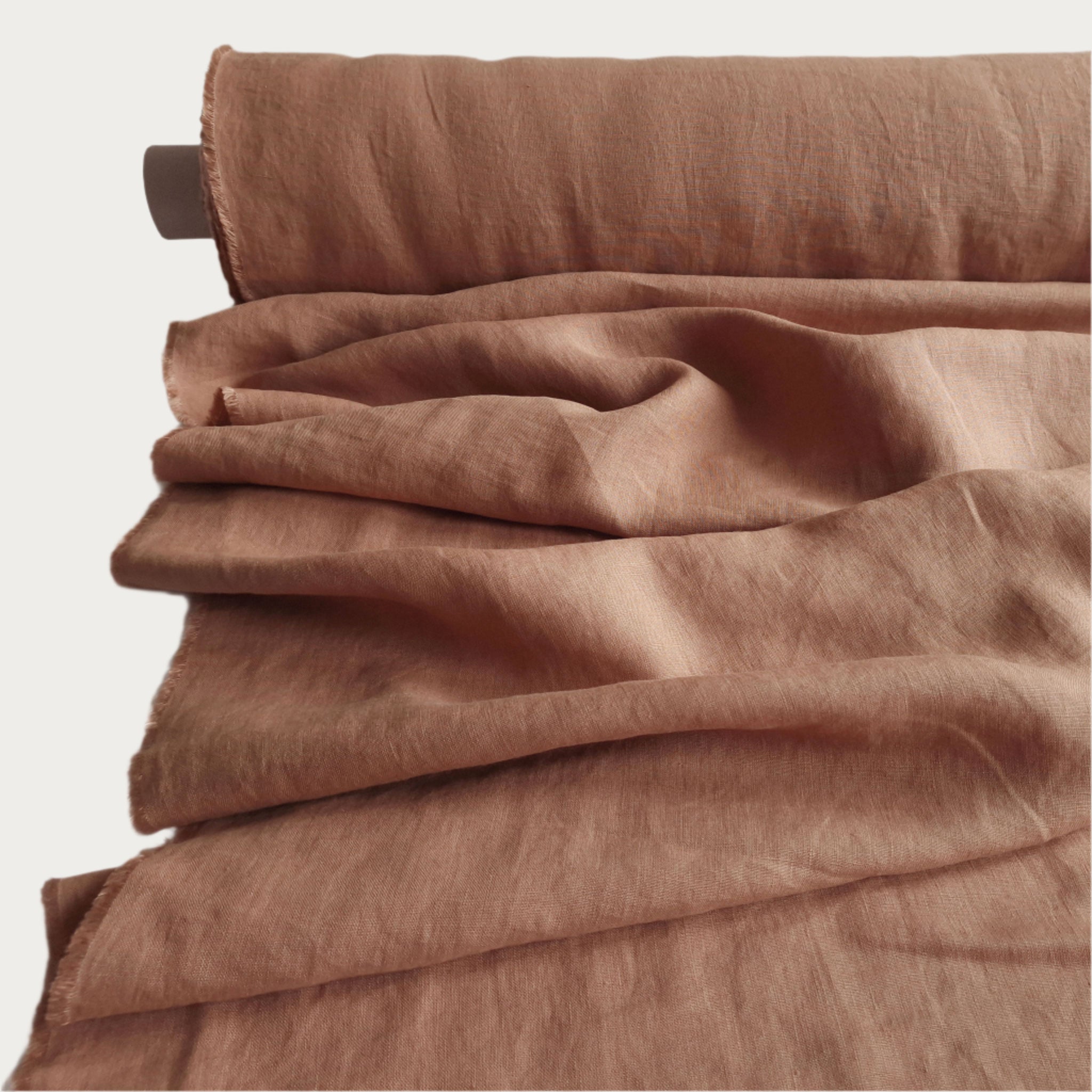 Linen fabric Camel