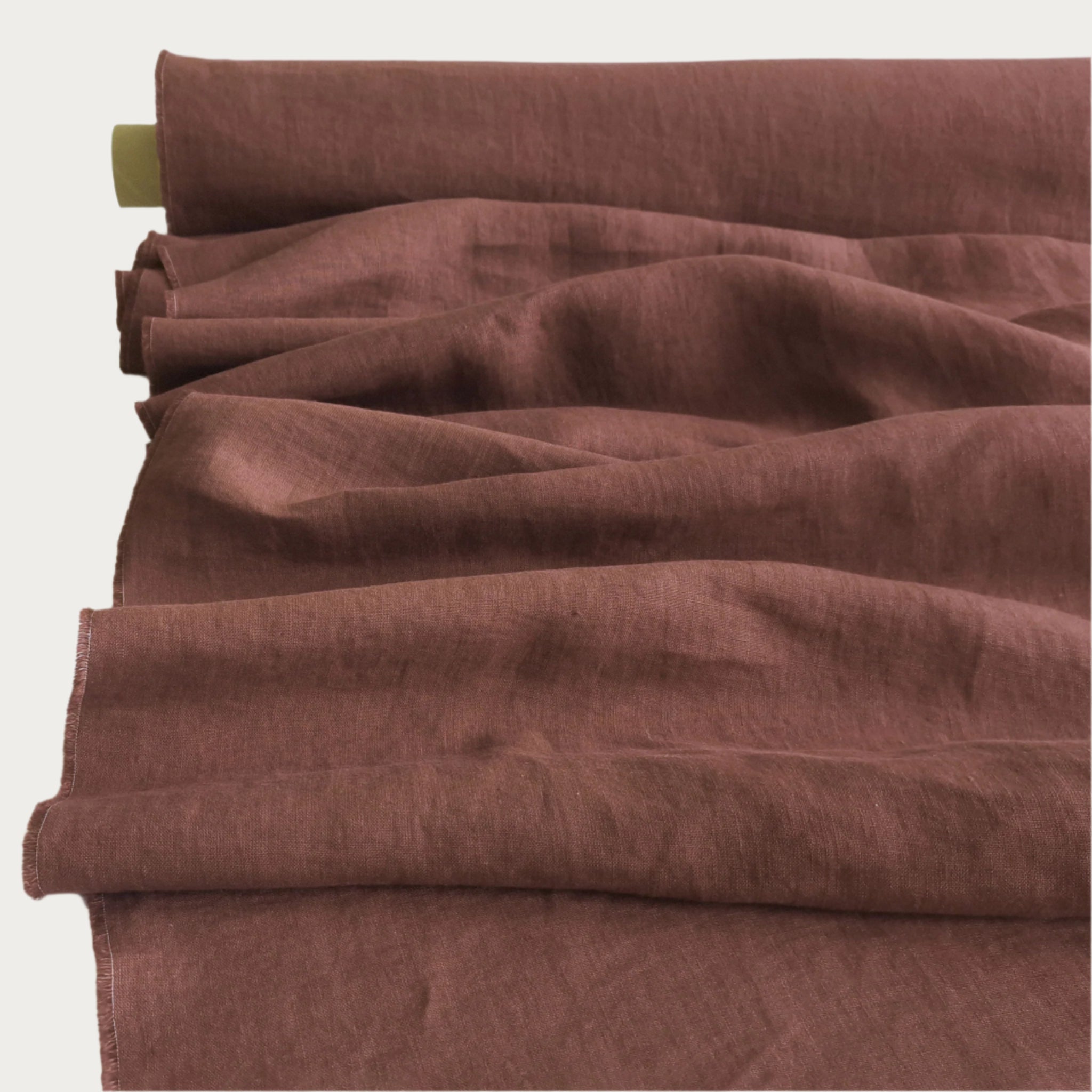 Linen fabric Deep mocha