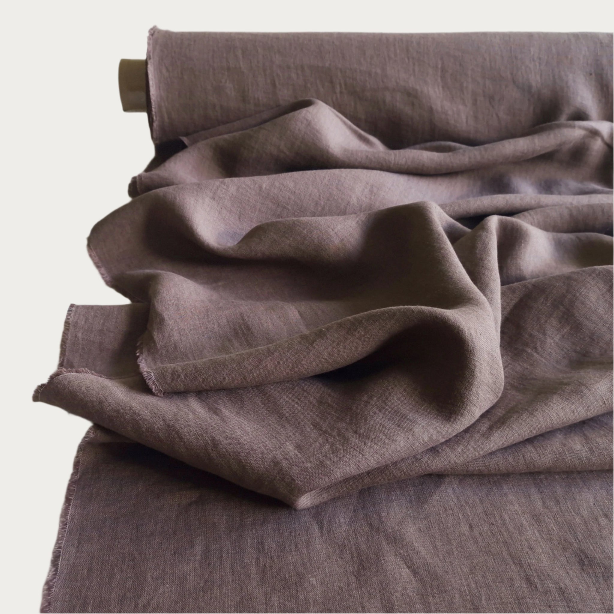 Linen fabric Deep taupe