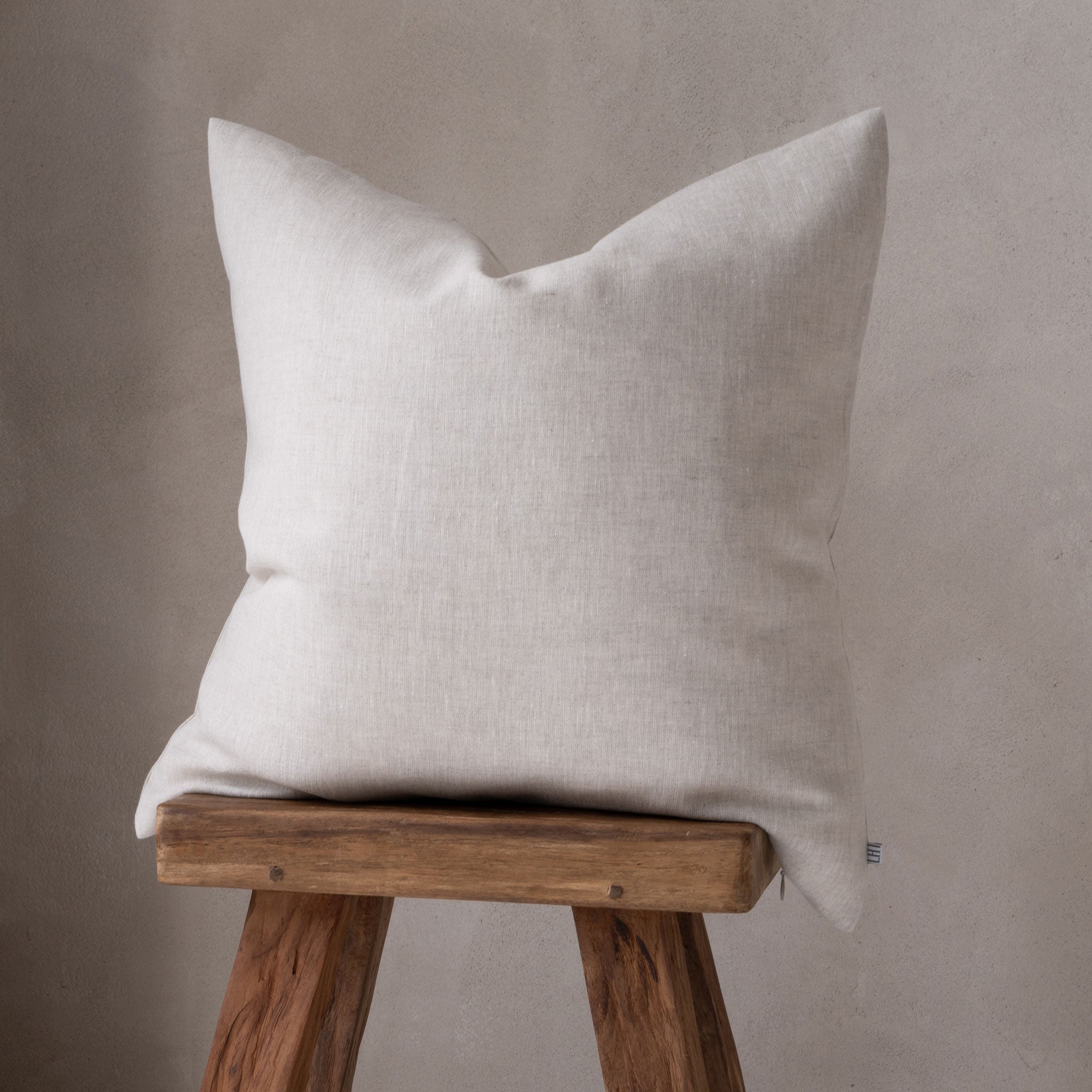 Natural linen pillow cover