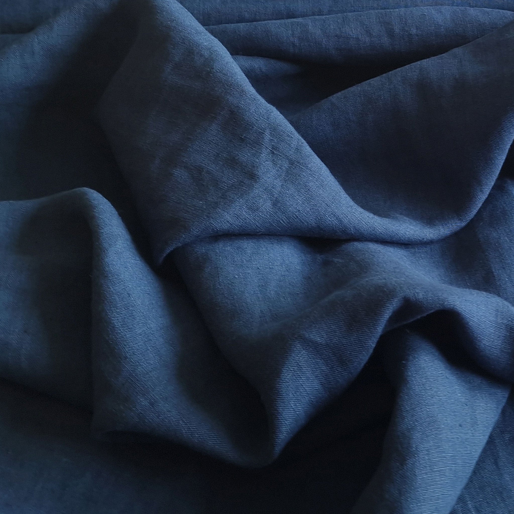 Linen fabric Indigo