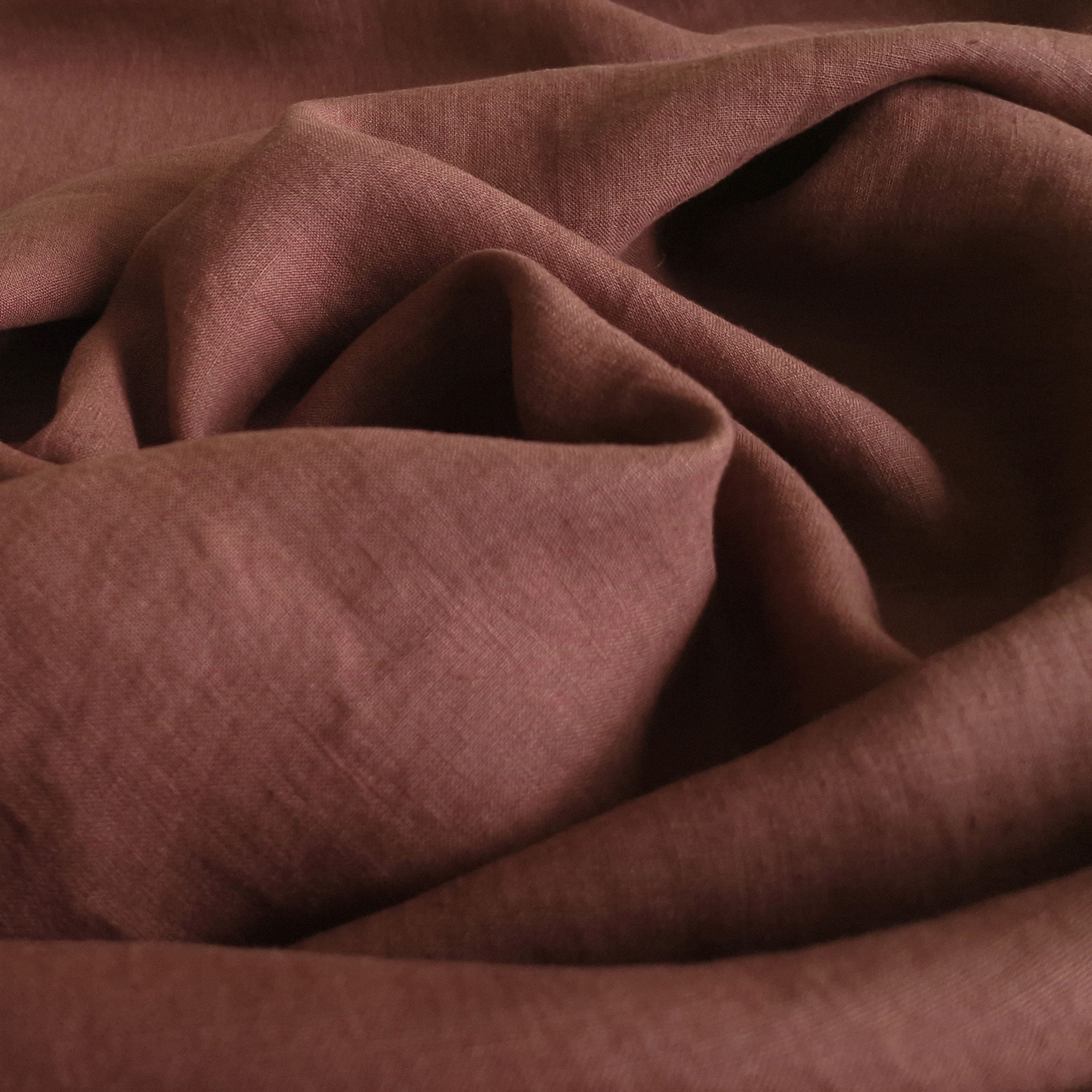 Linen fabric Deep mocha