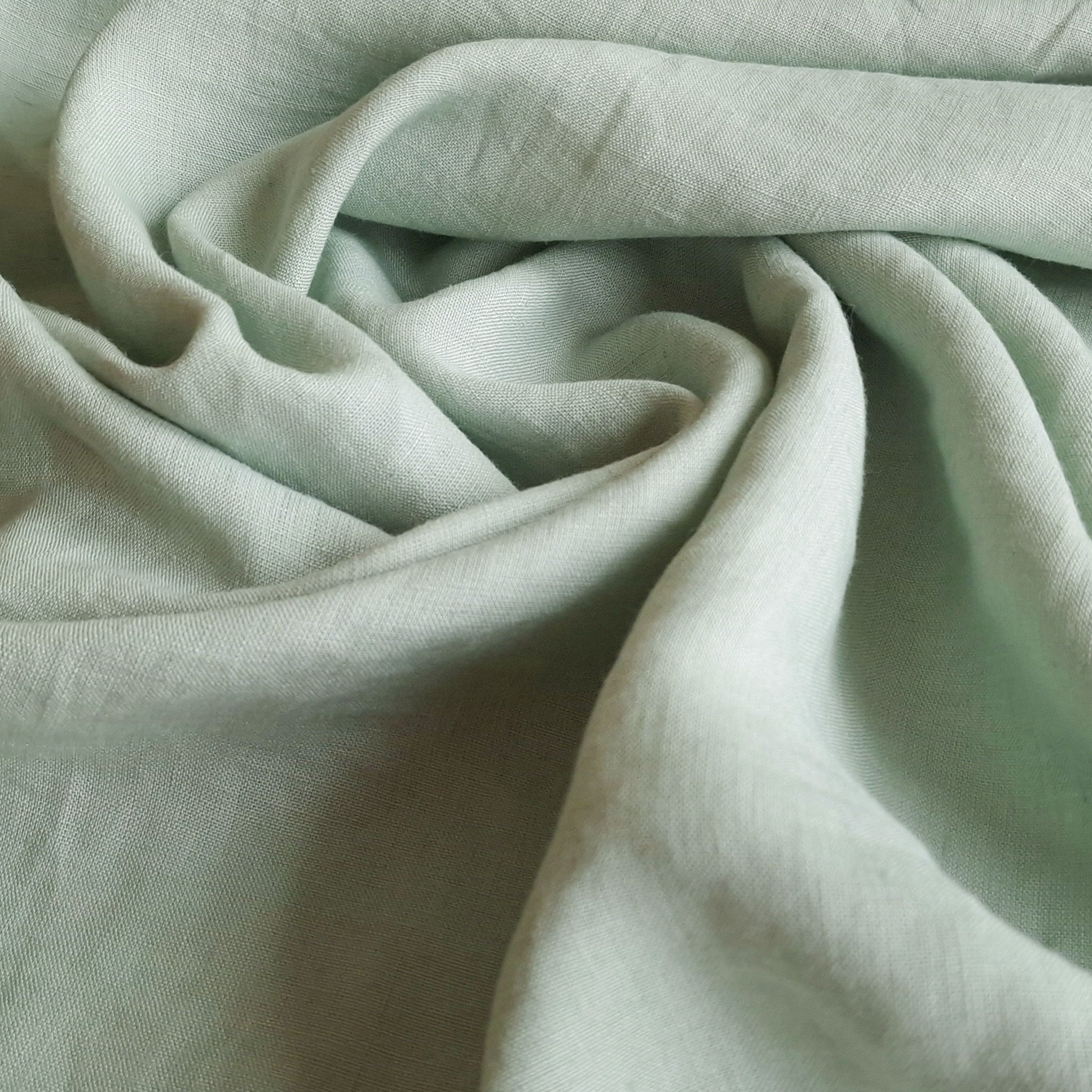 Linen fabric Spice mint