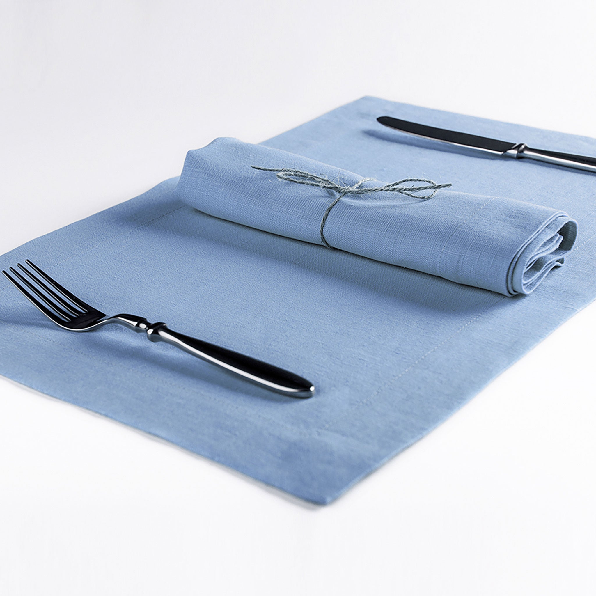 Linen placemat Blue mist