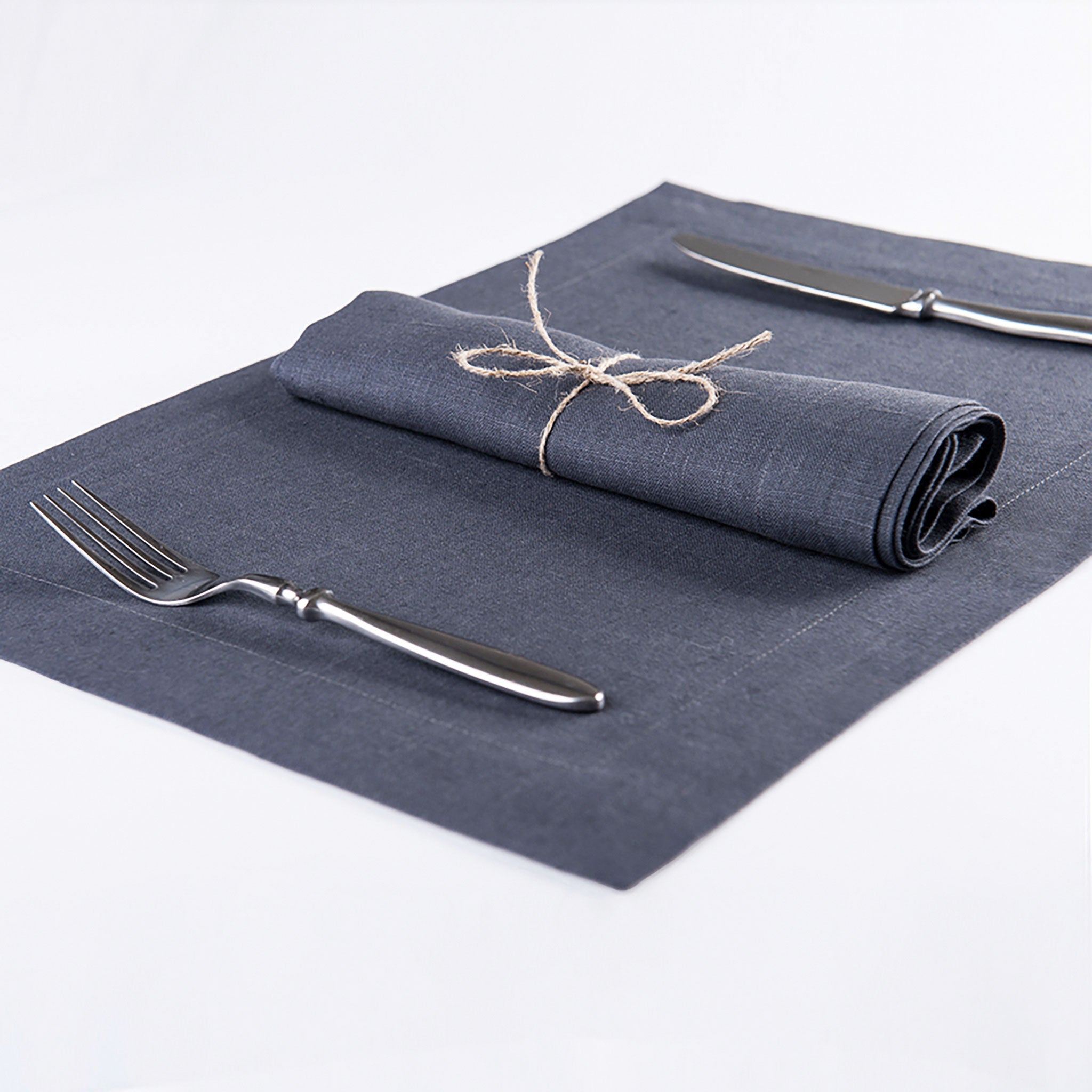 Linen placemat Charcoal