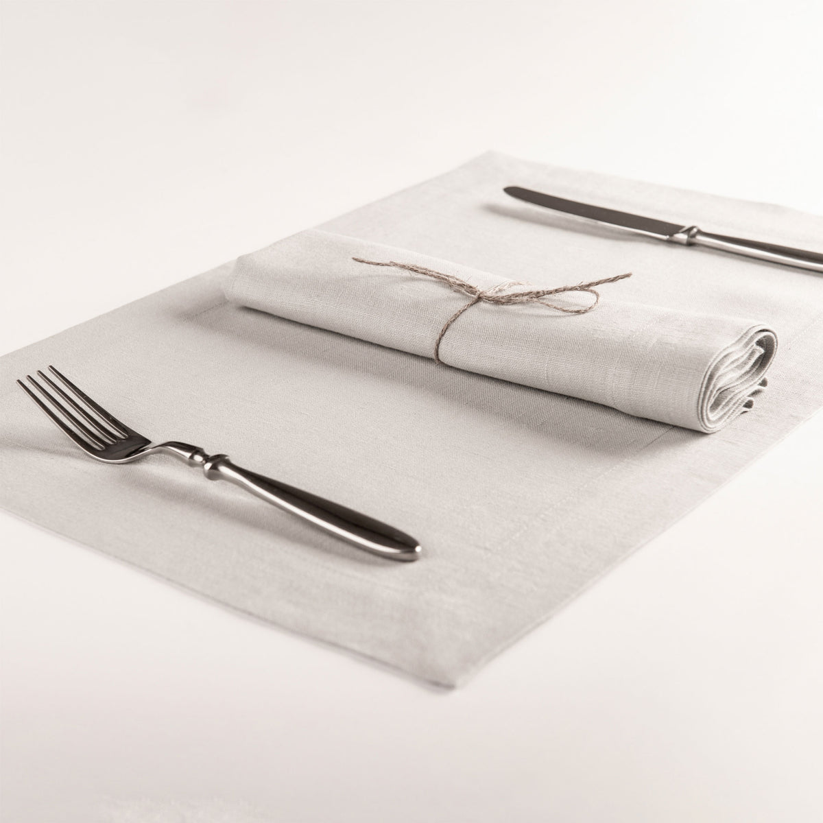 Linen table napkin Cloud white