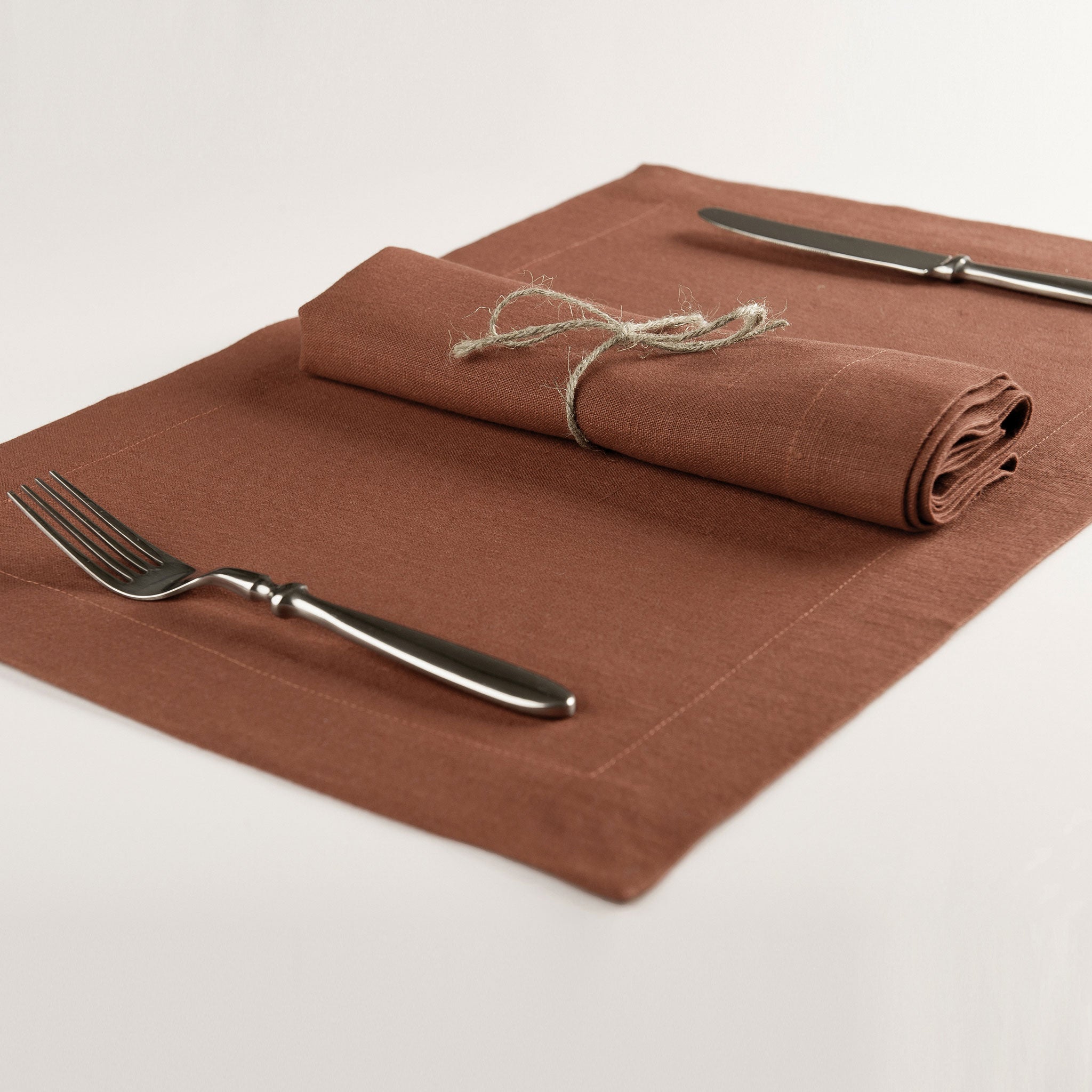 Linen placemat Deep mocha