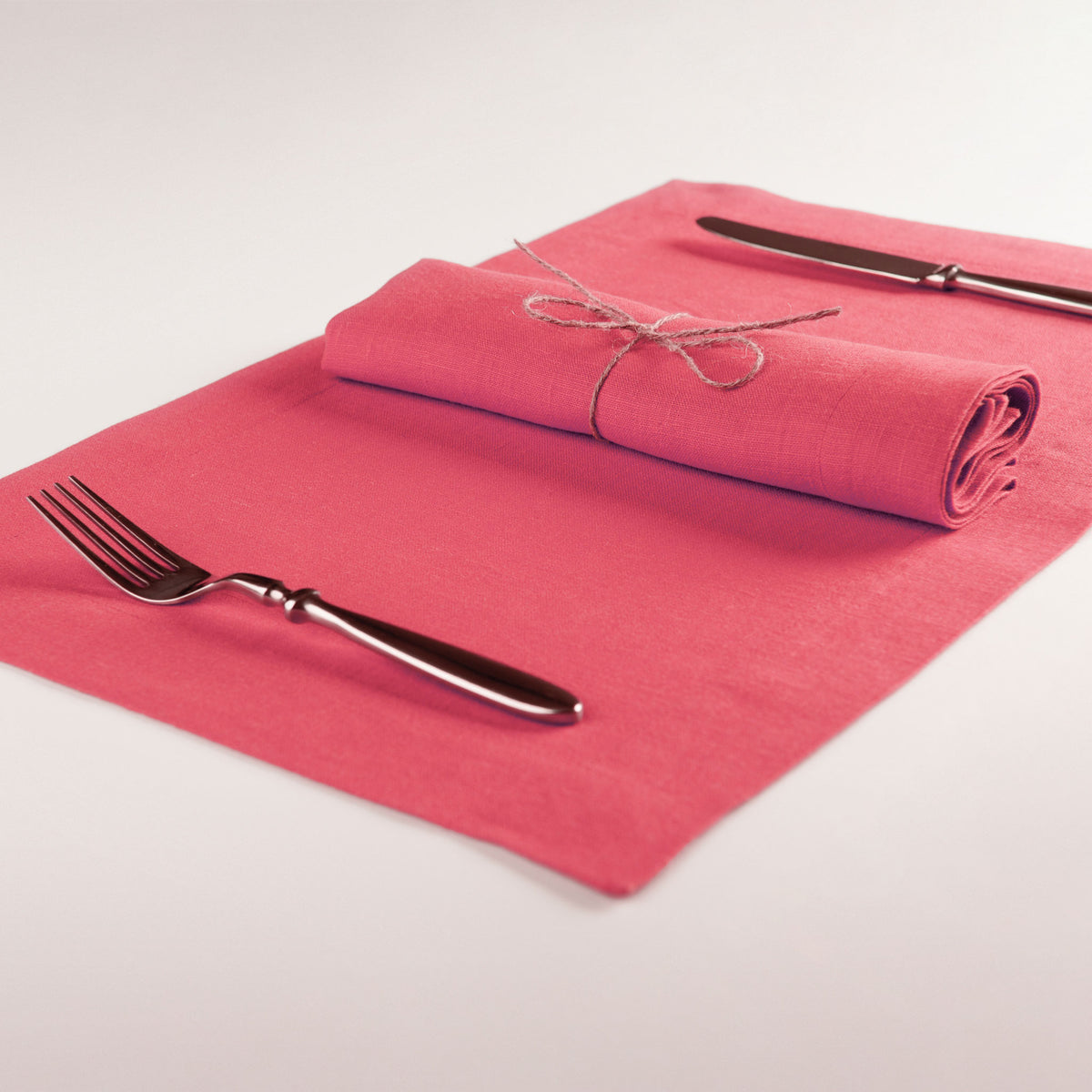 Linen table napkin Pink lemonade