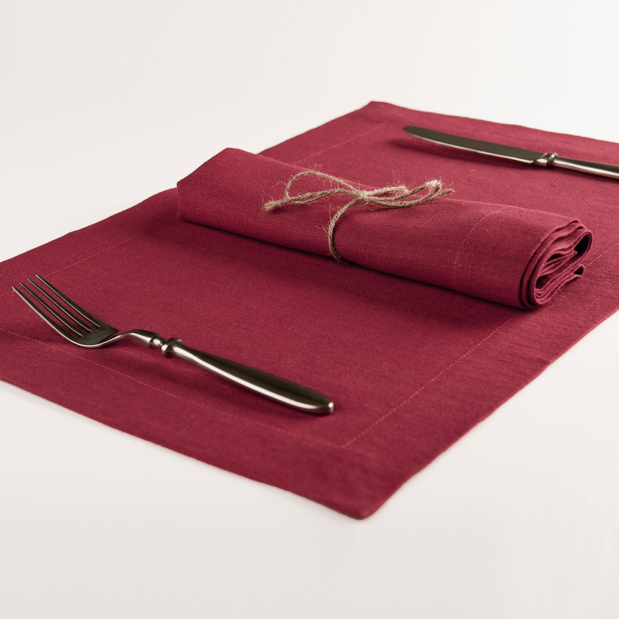 Linen placemat Wine