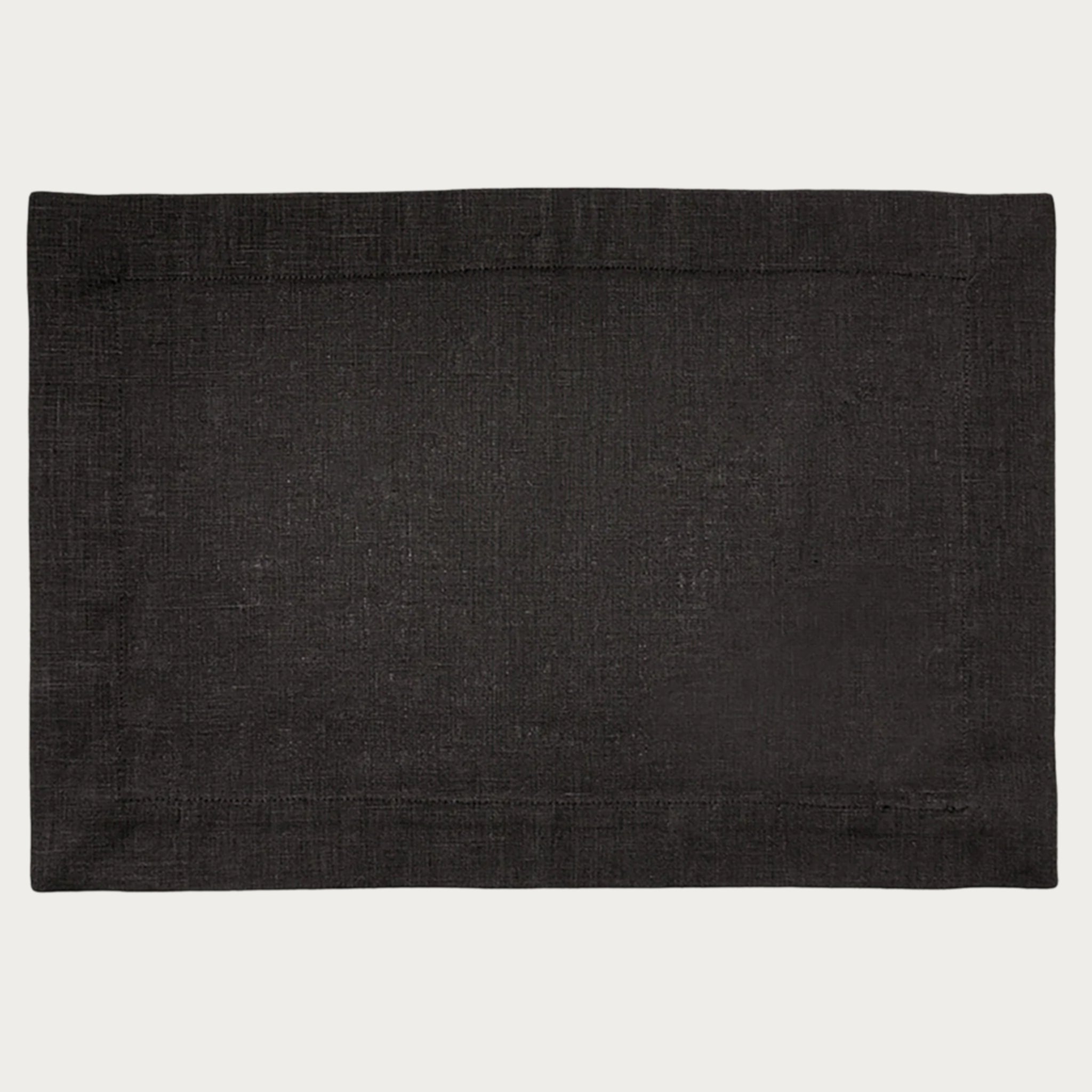 Linen placemat Black