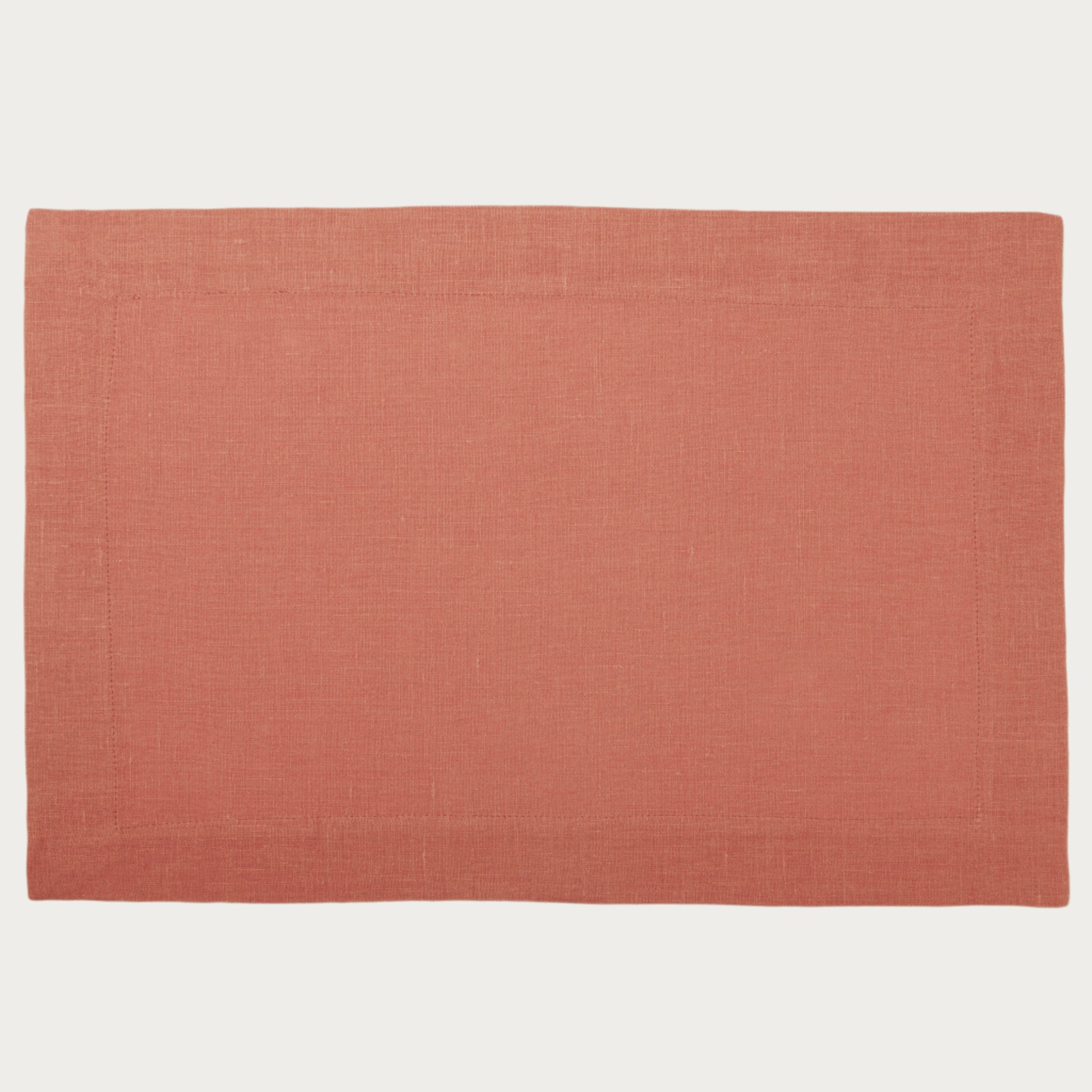 Linen placemat Marsala rose