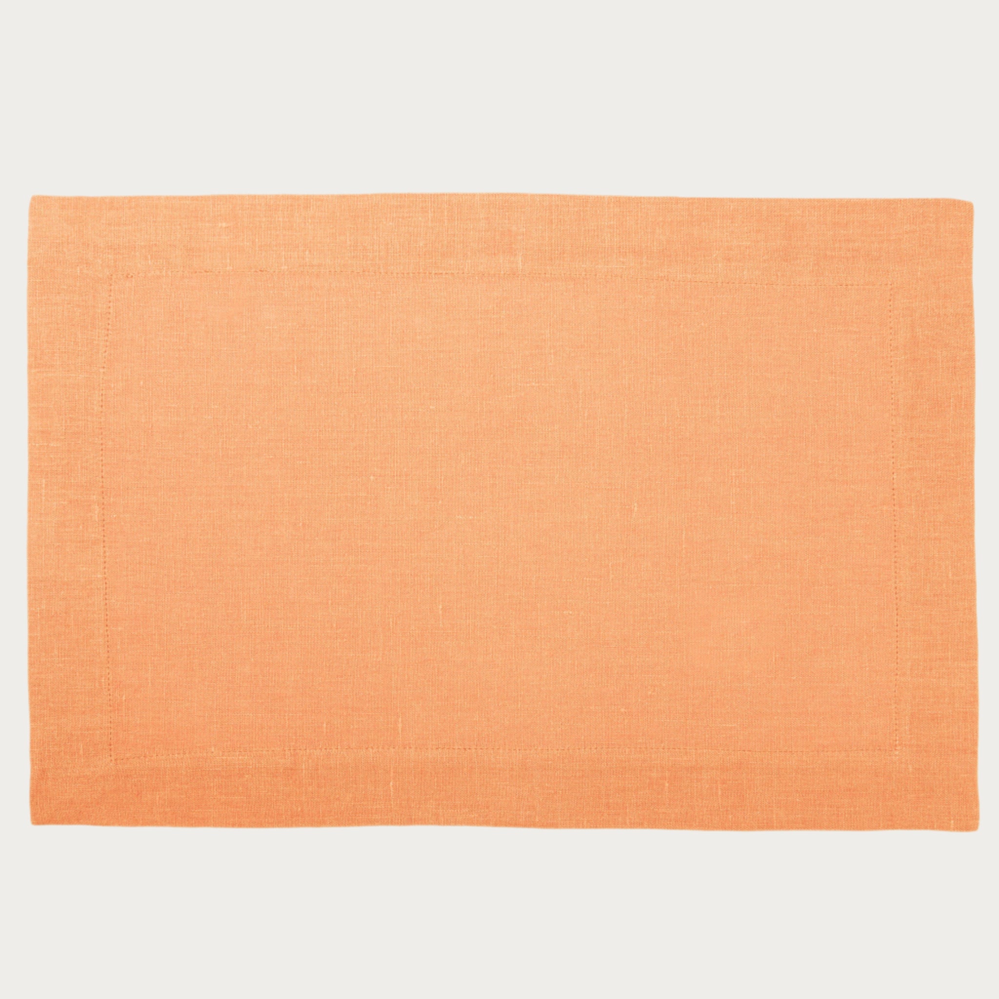 Linen placemat Peach clay
