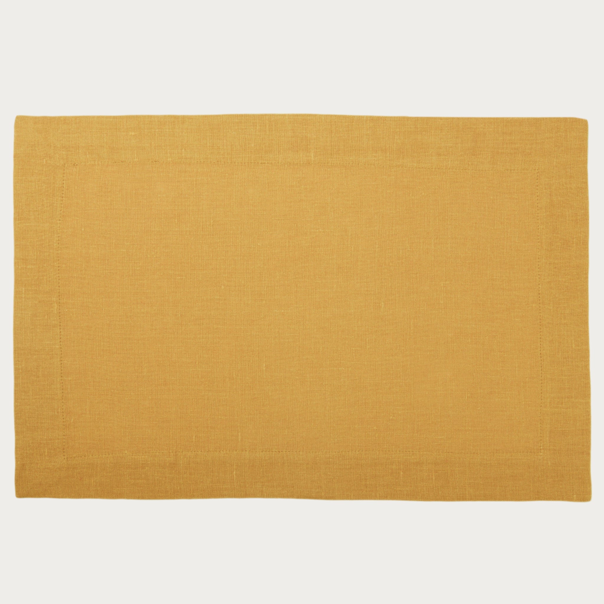 Linen placemat Yellow ochre