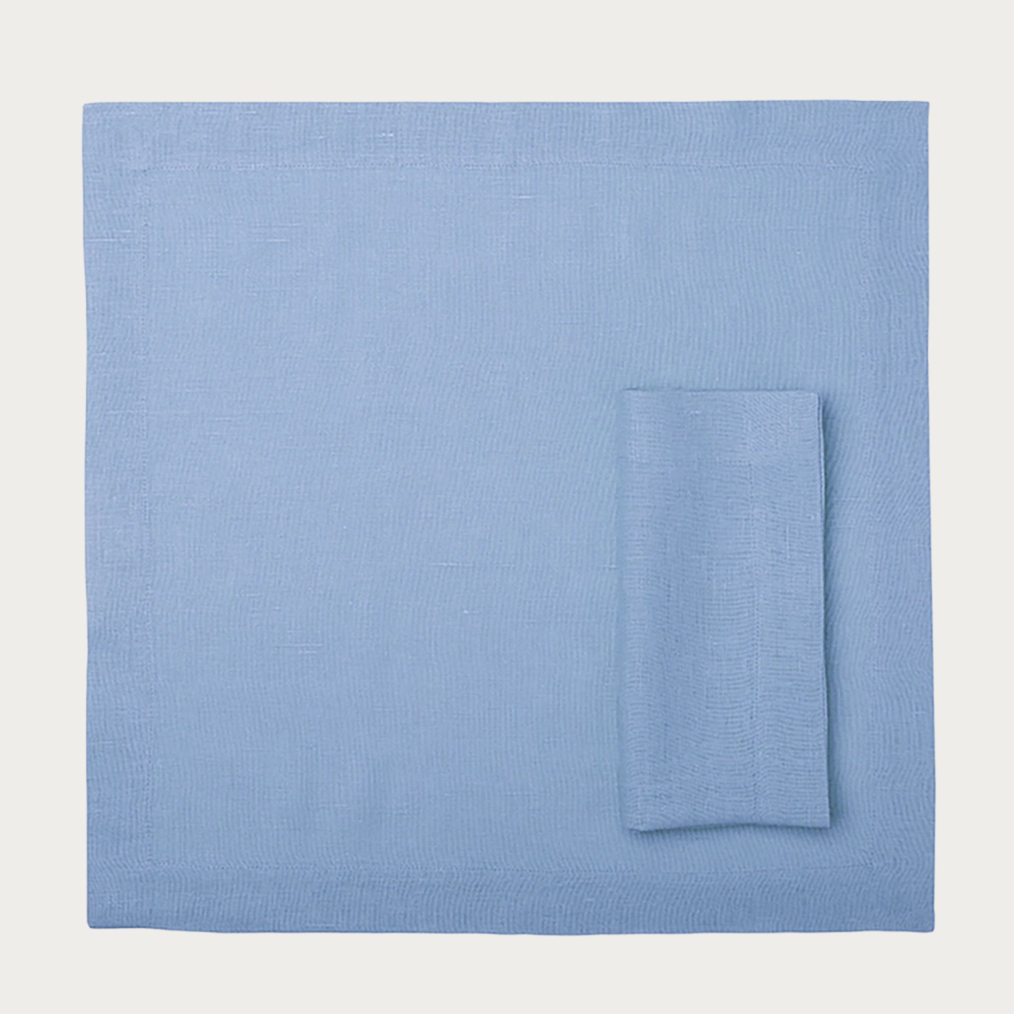 Linen table napkin Blue mist