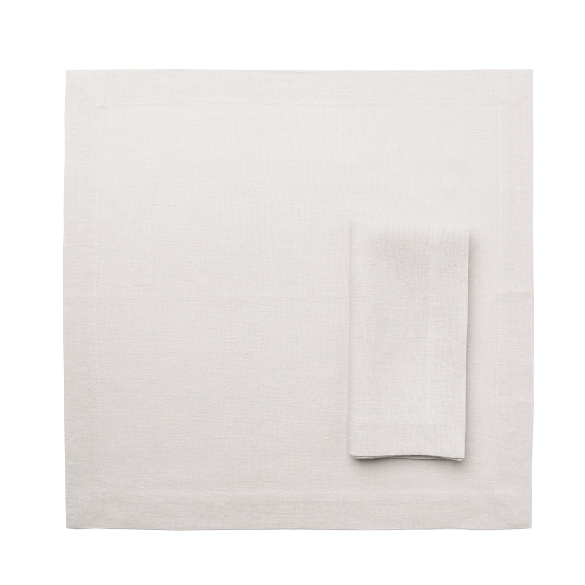 Linen table napkin Cloud white