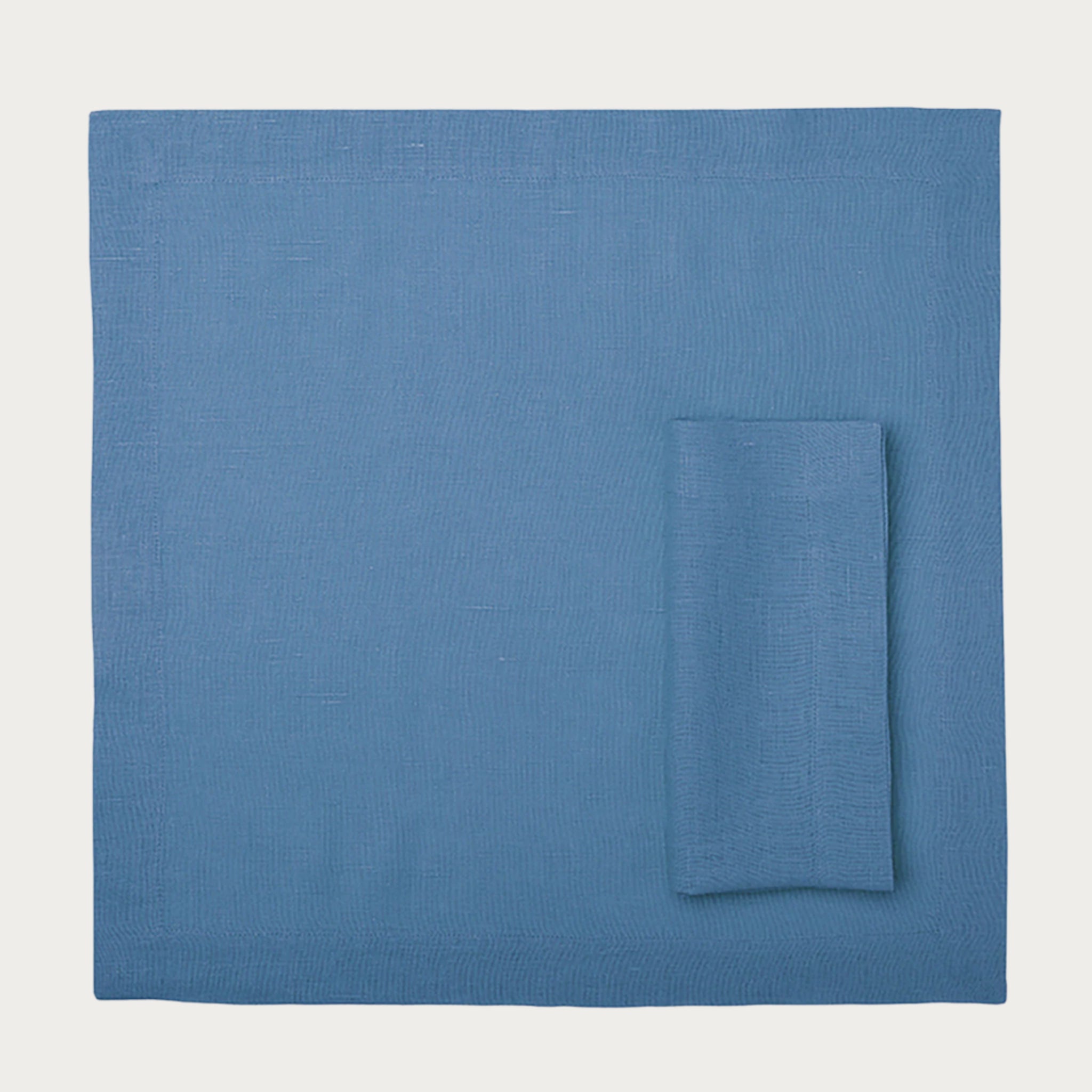 Linen table napkin Marine blue