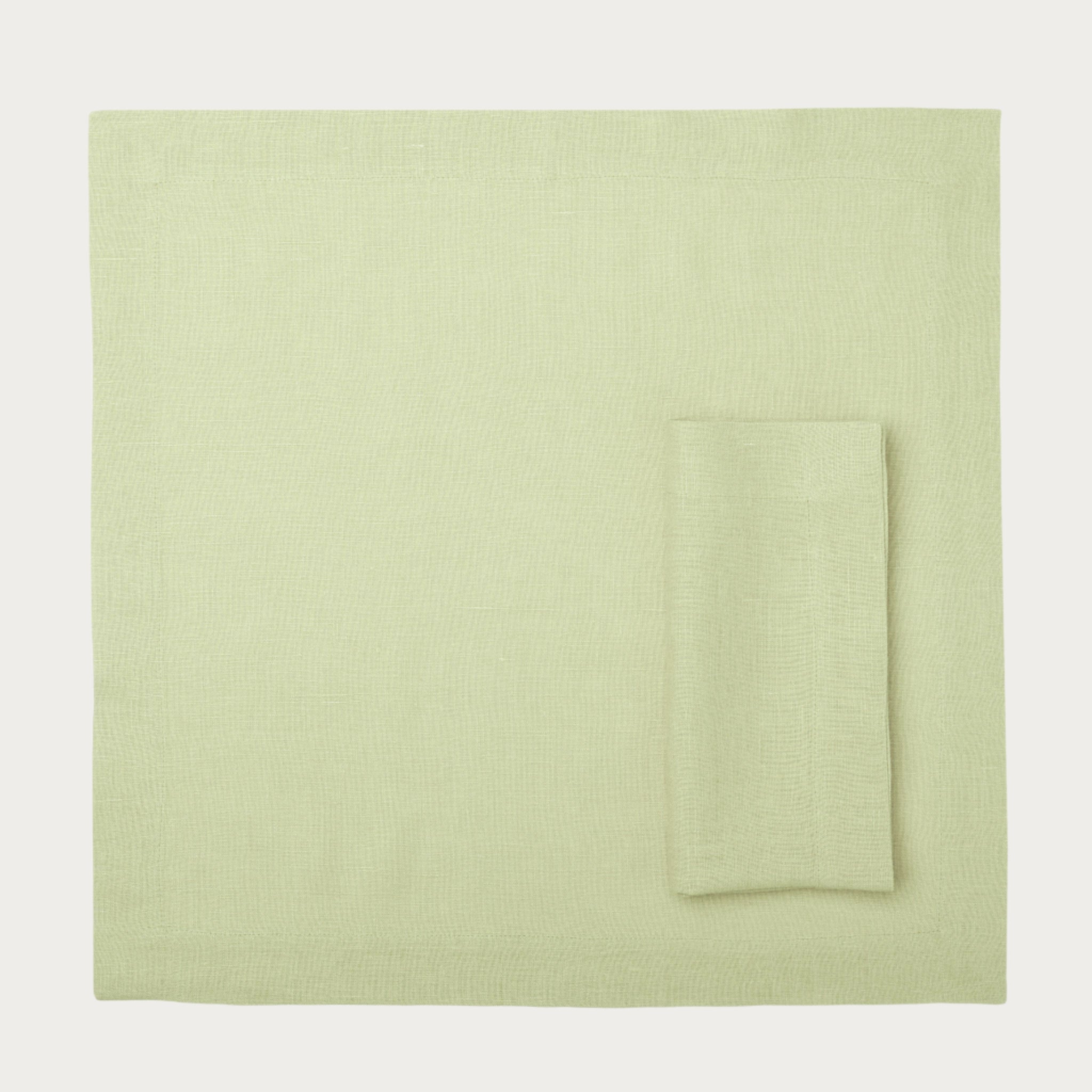 Linen table napkin Pale olive