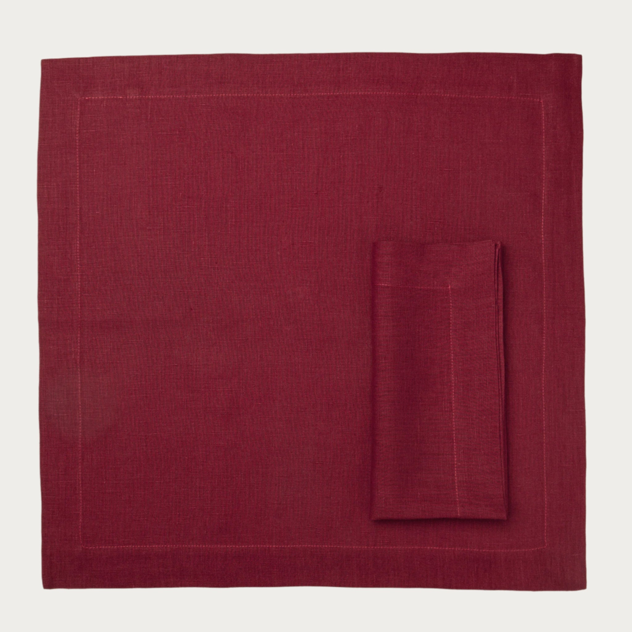 Linen table napkin Wine