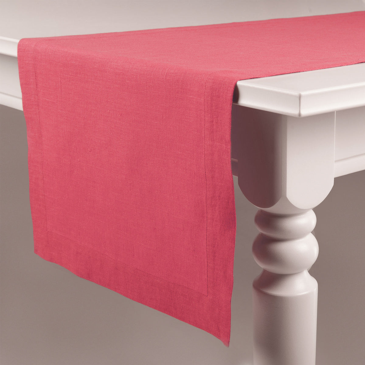 Linen table runner Pink lemonade