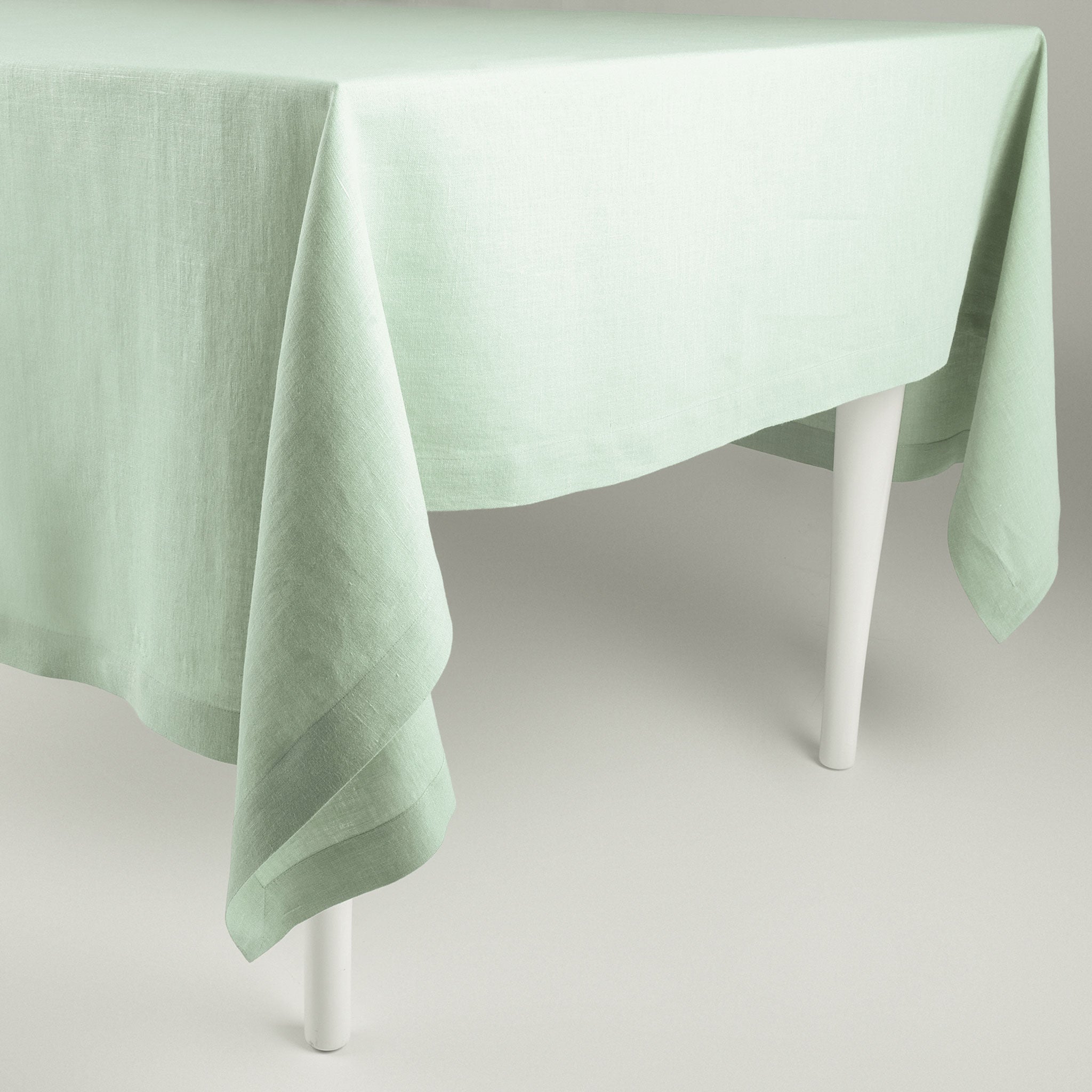 Linen tablecloth Spice mint