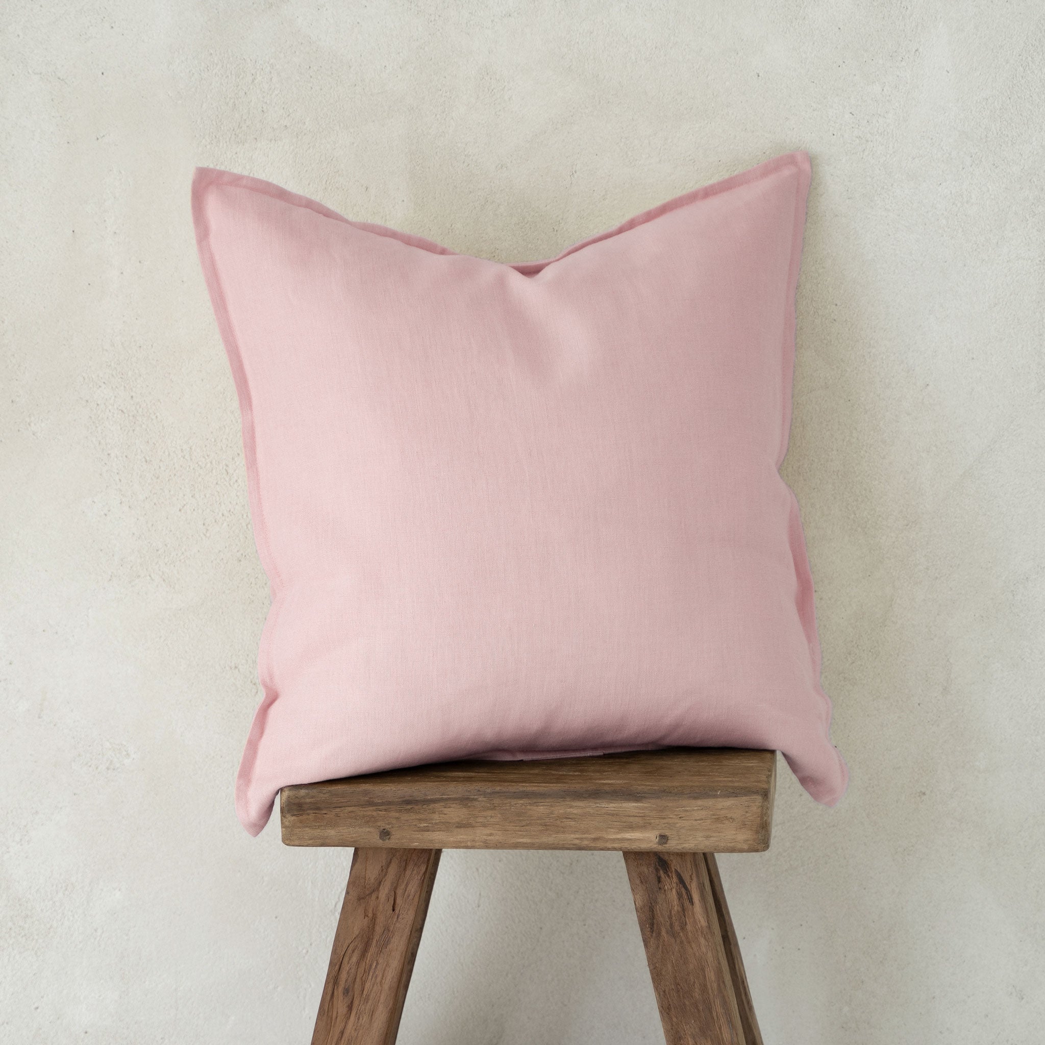 Linen pillow cover Dusty rose