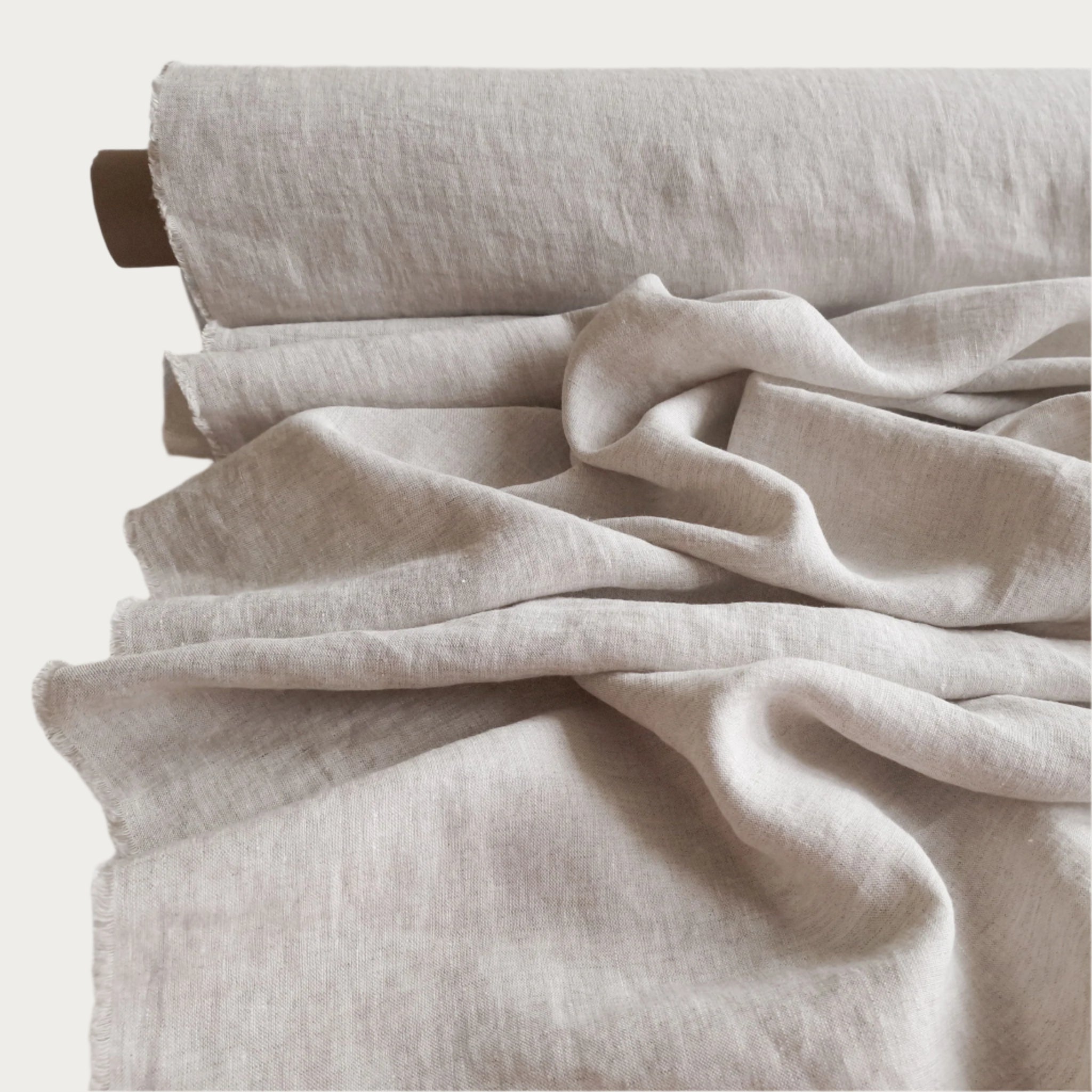 Linen fabric Natural melange