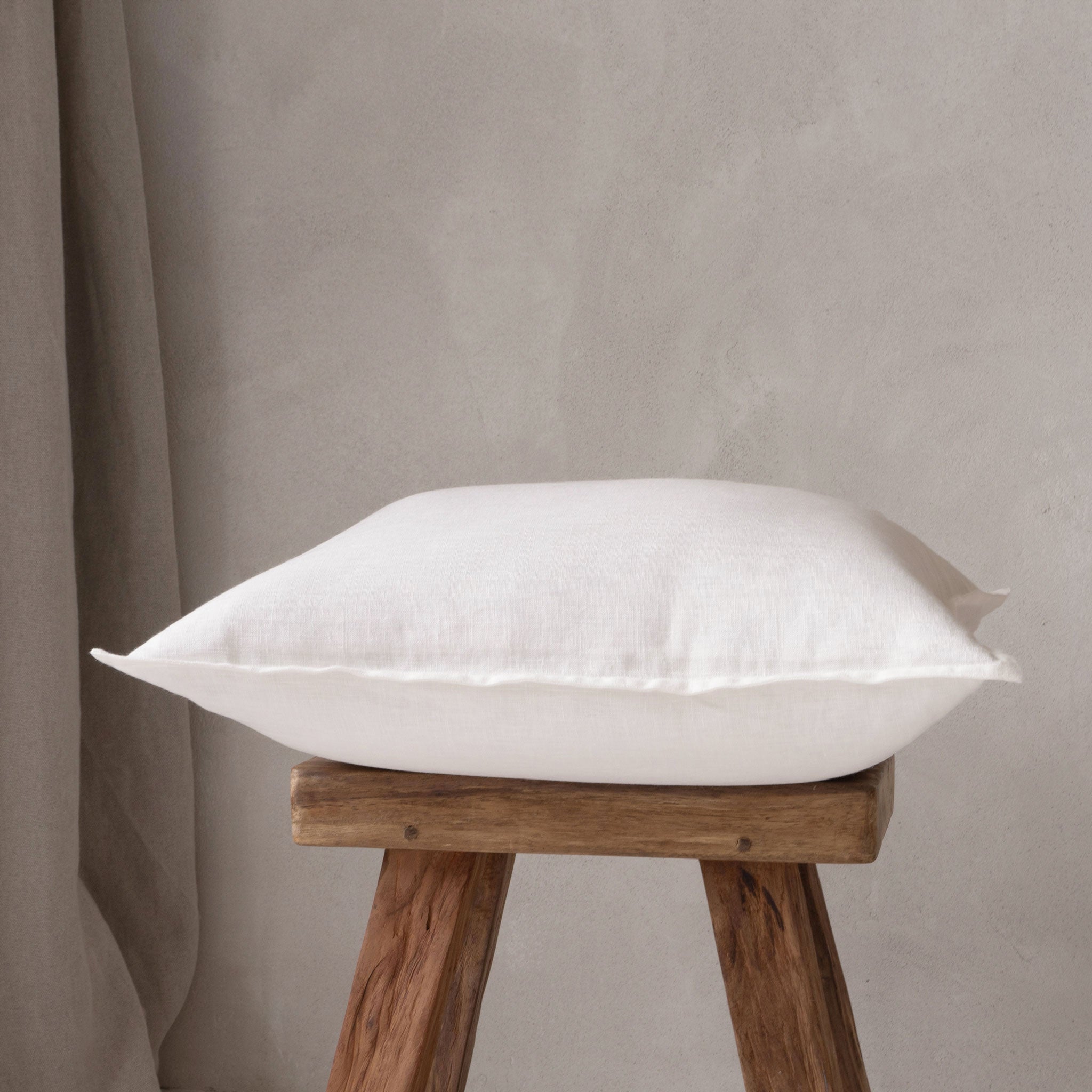 Linen pillow cover Off white
