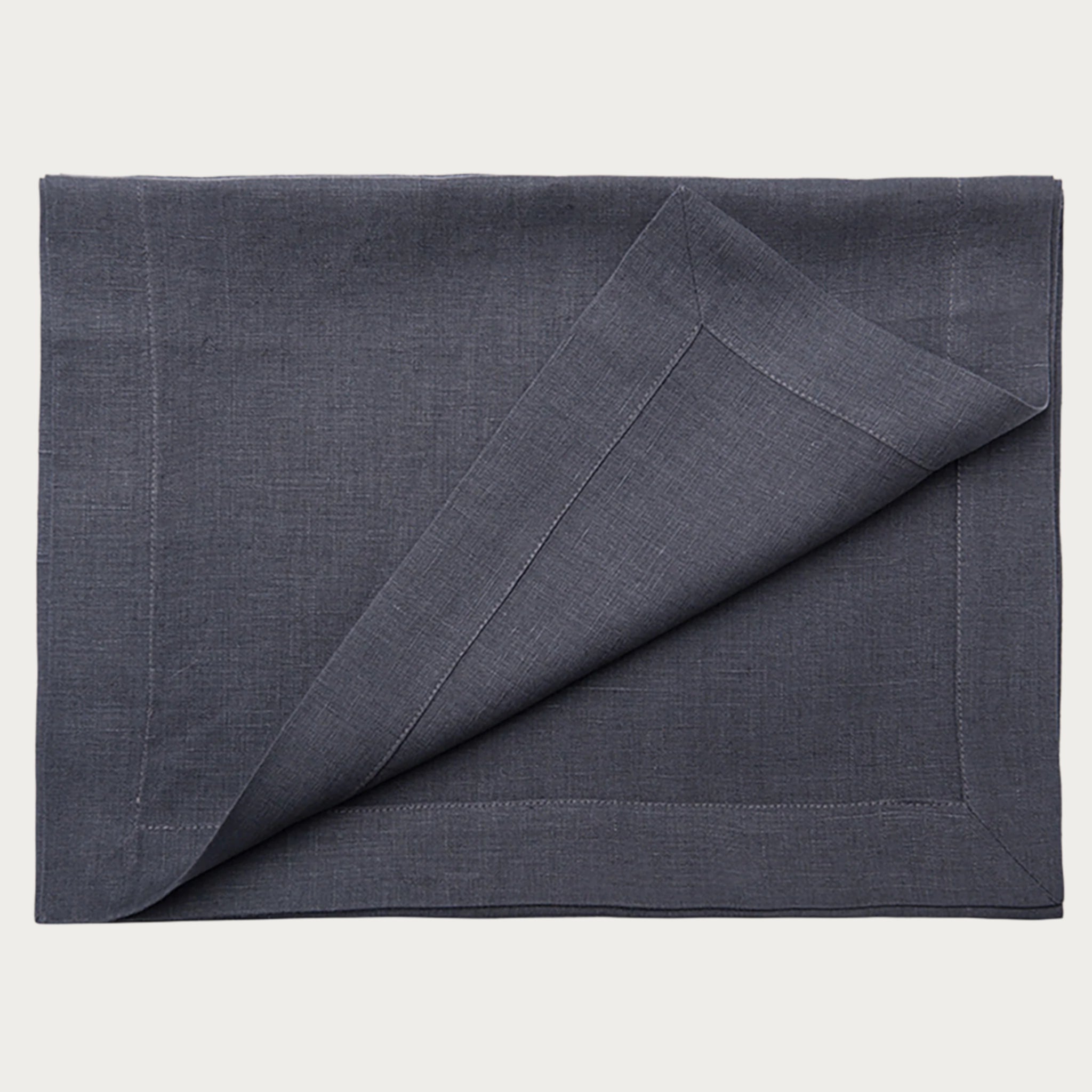 Linen table runner Charcoal